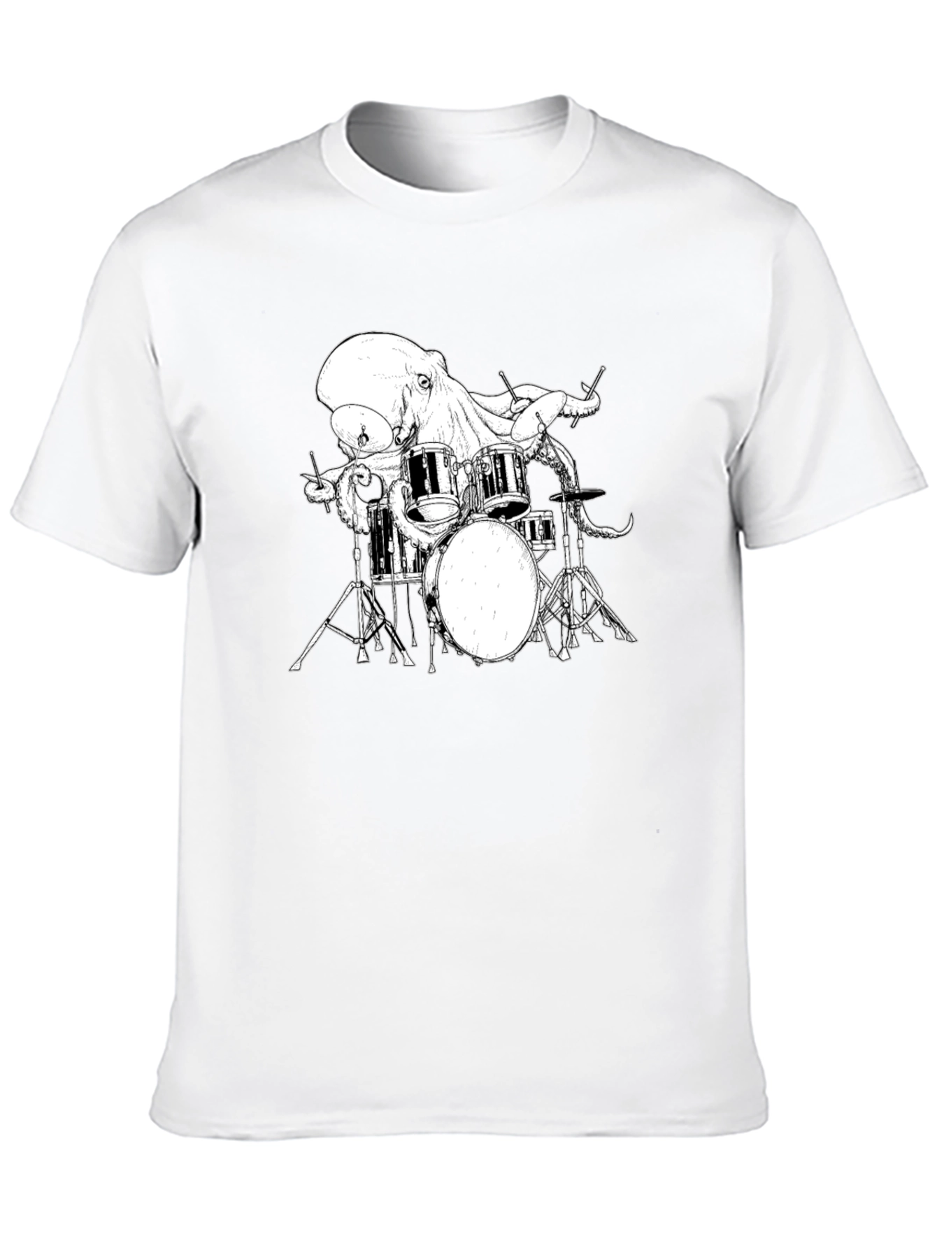 Octopus Drummer Graphic T-Shirt