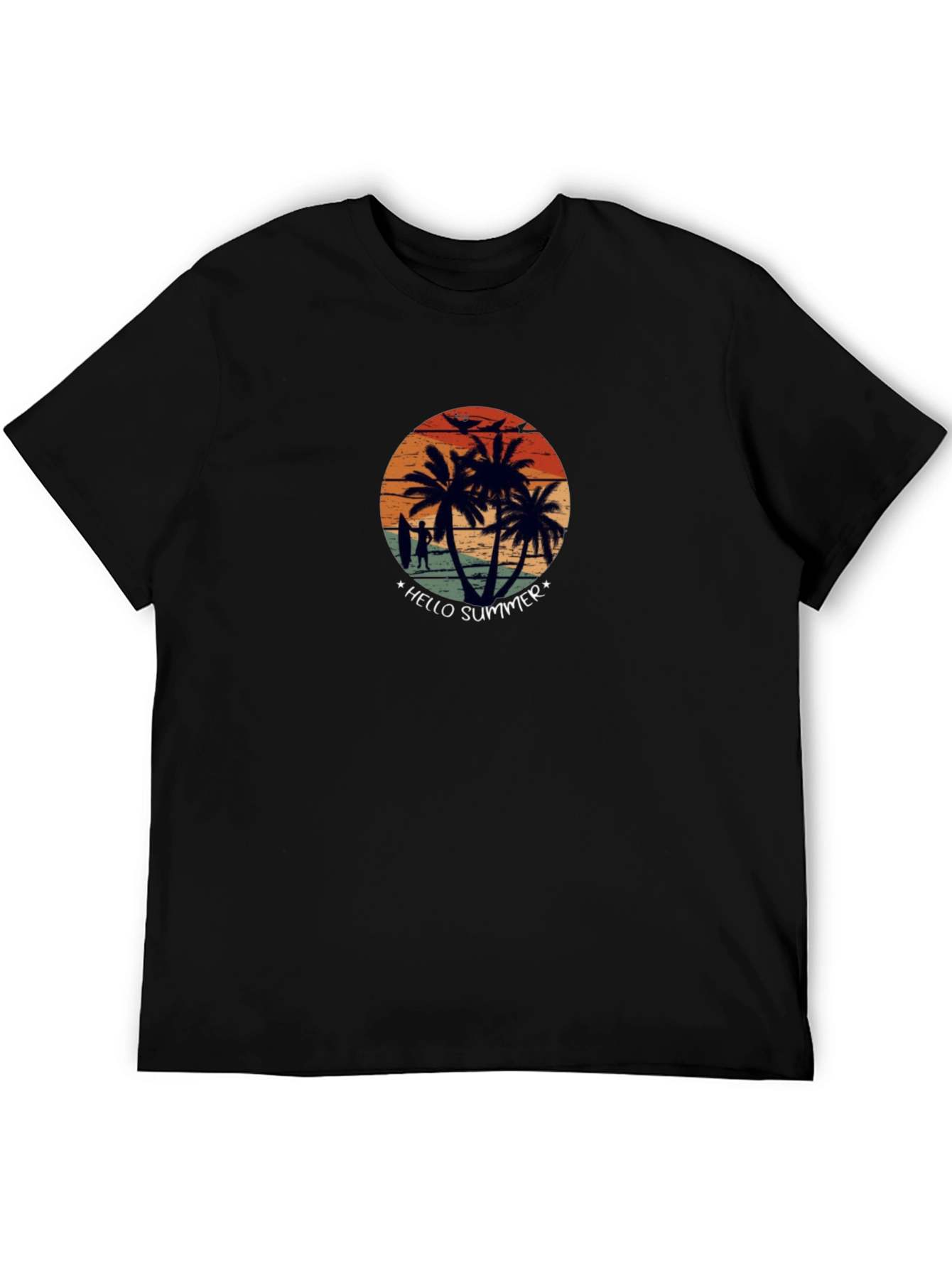 Hello Summer Beach Vibes Graphic Tee