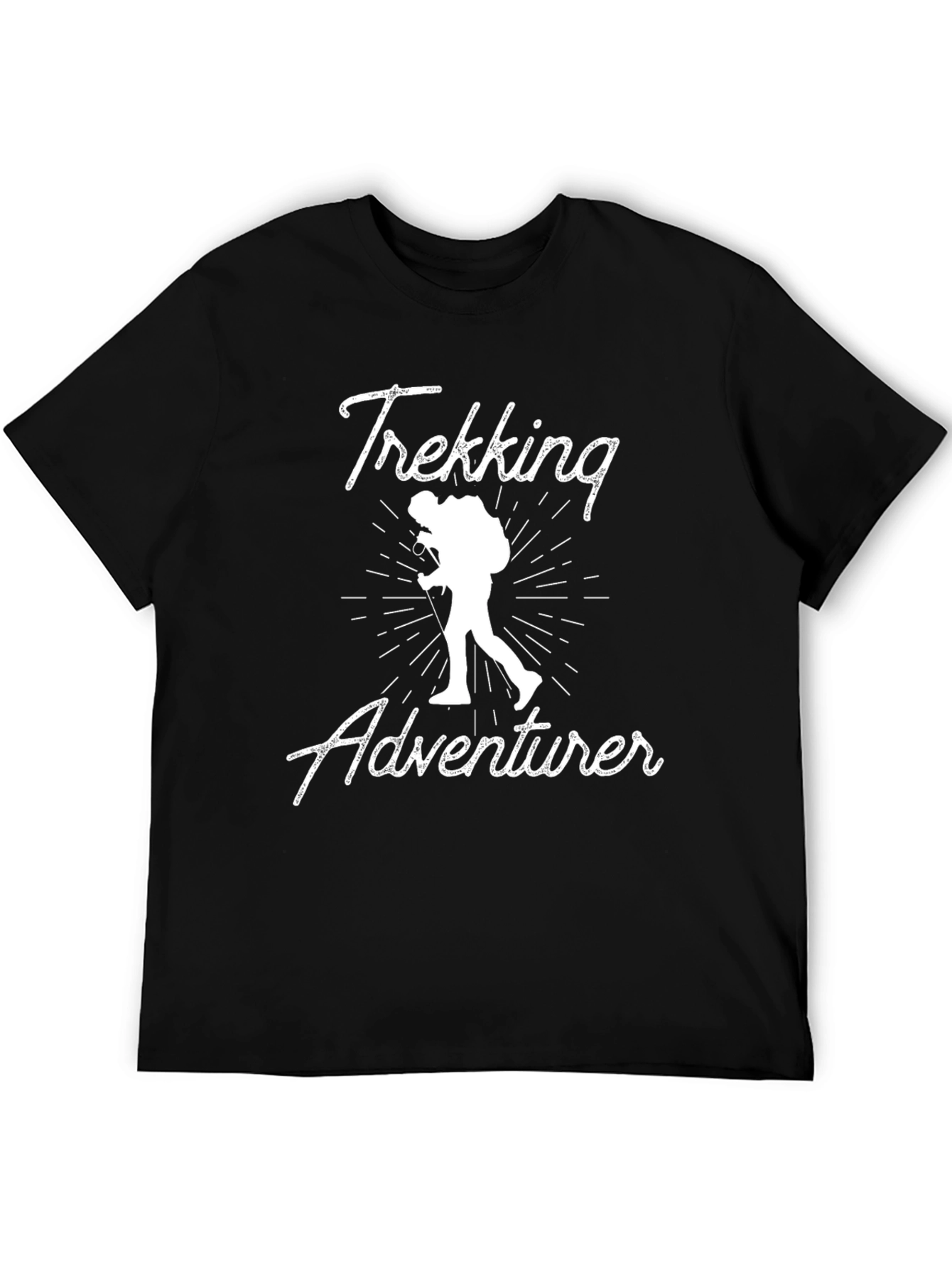 Trekking Adventurer Graphic Tee - Black