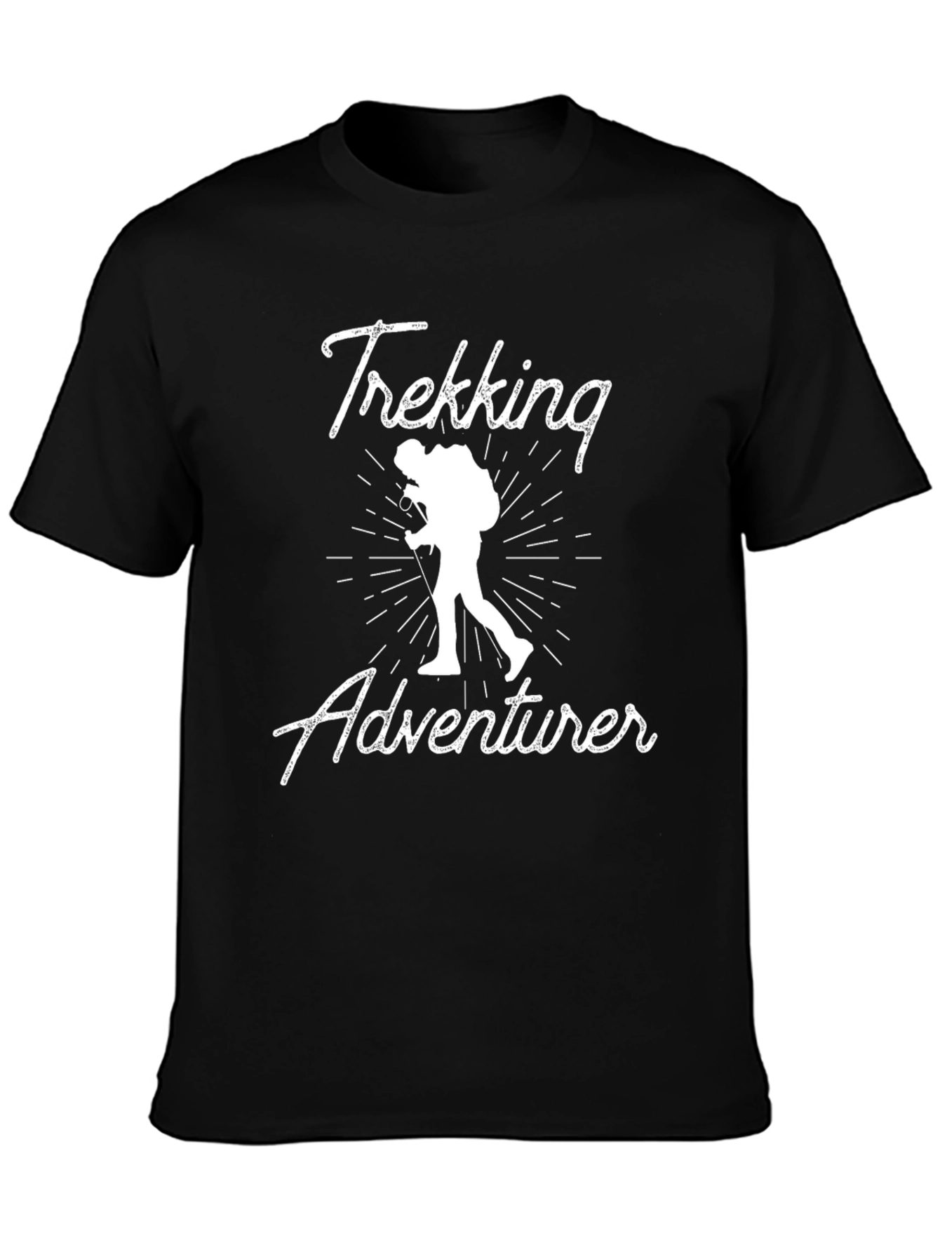 Trekking Adventurer Graphic Tee - Black