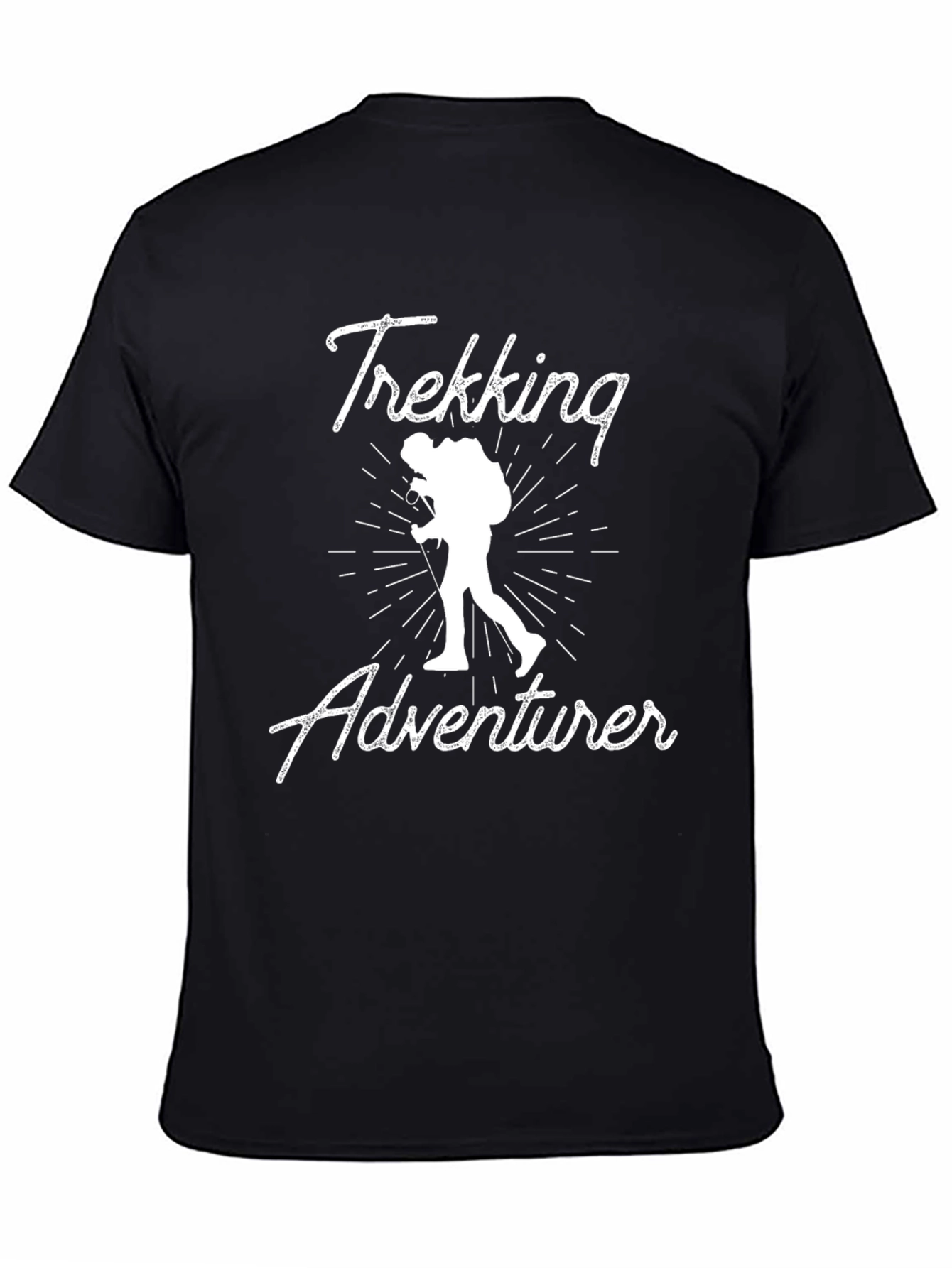 Trekking Adventurer Graphic Tee - Black