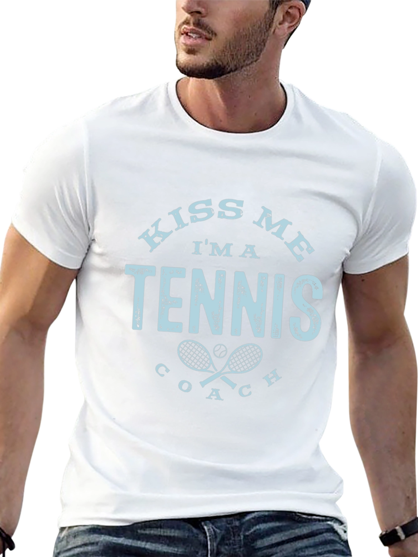 Kiss Me Im A Tennis Coach T-Shirt
