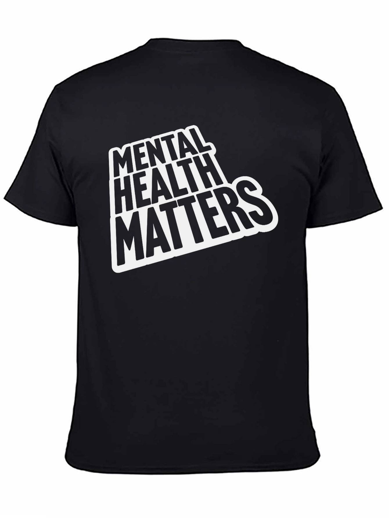 Mental Health Matters T-Shirt - Black Casual Tee
