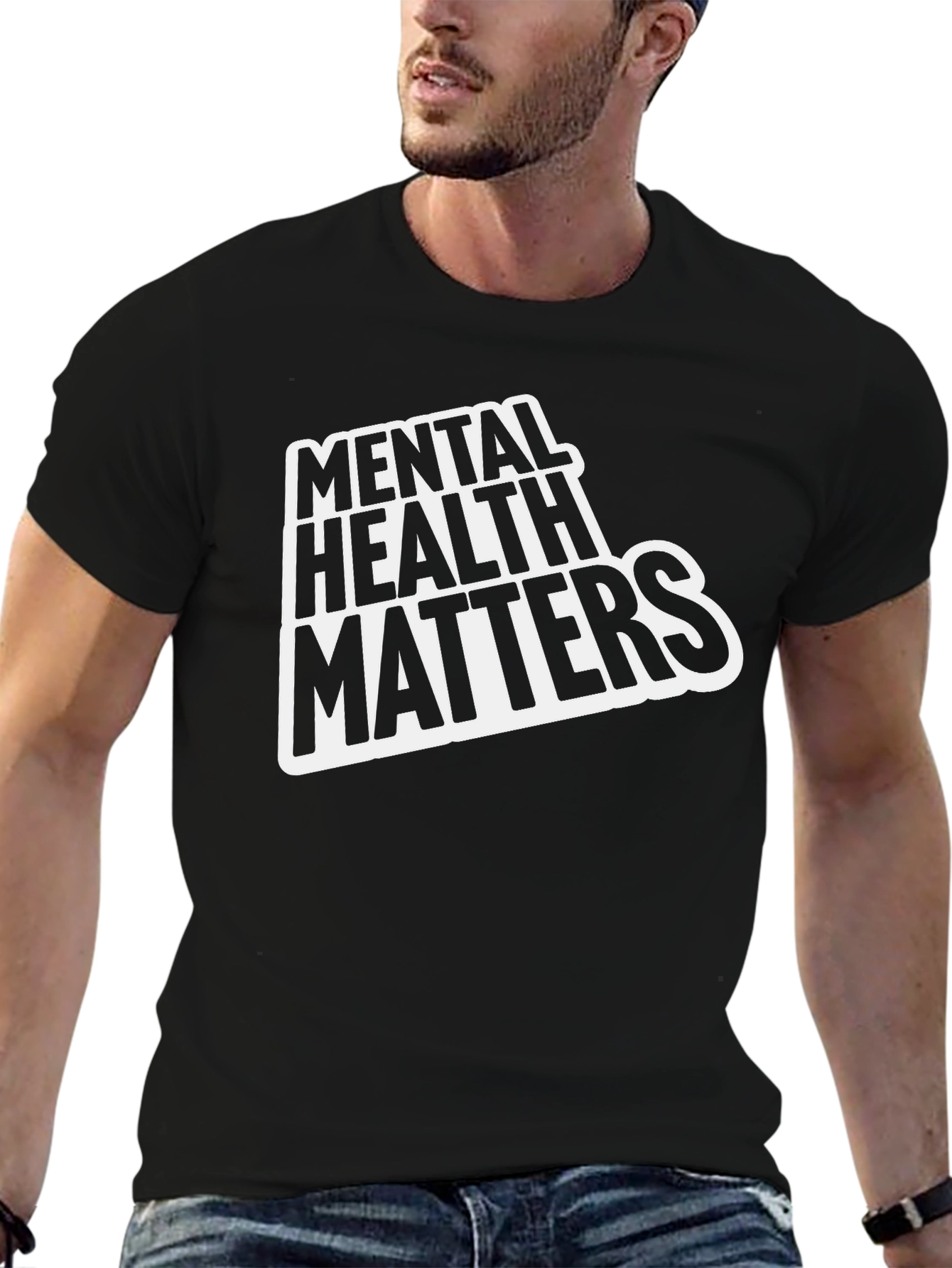 Mental Health Matters T-Shirt - Black Casual Tee