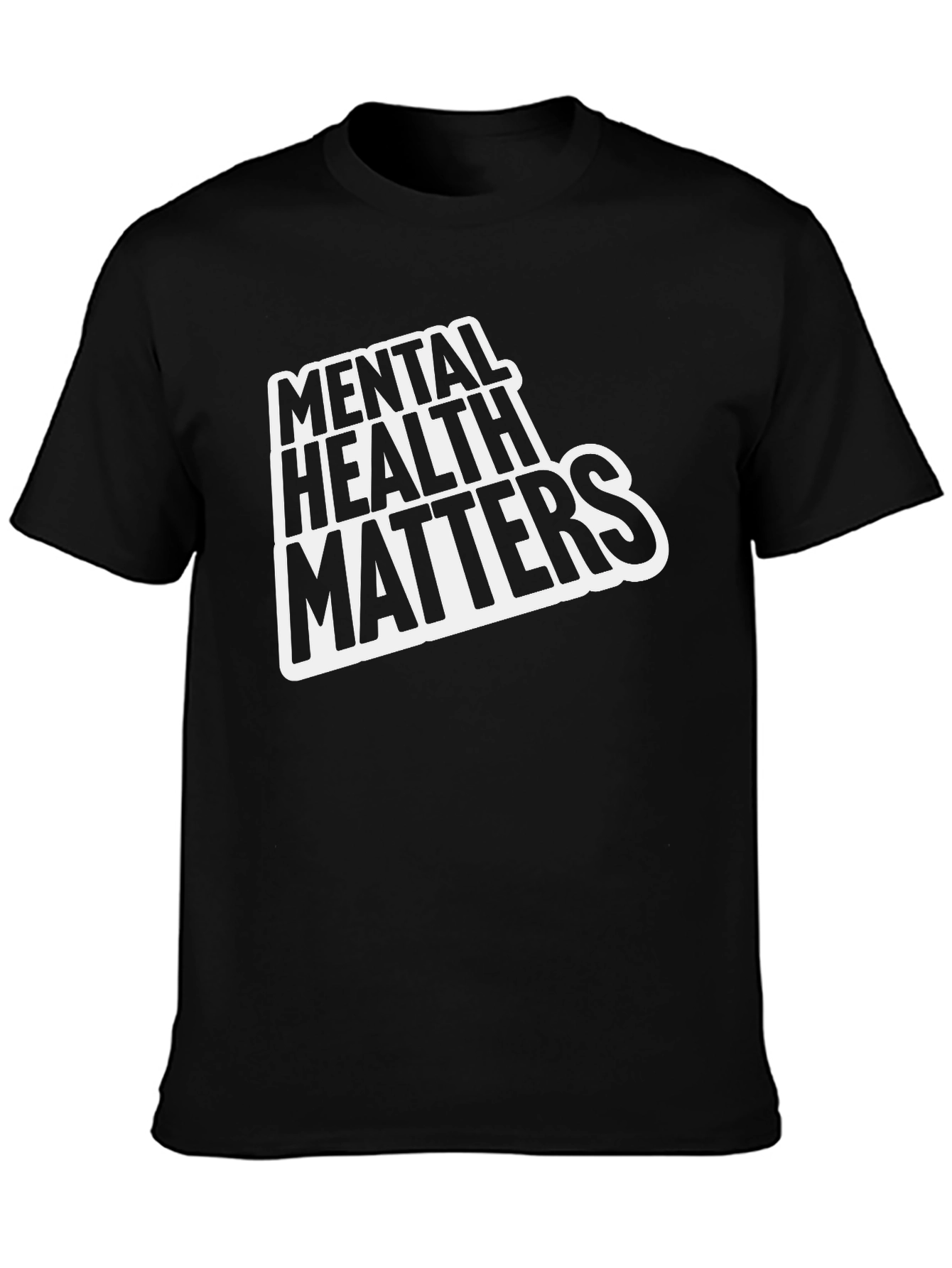 Mental Health Matters T-Shirt - Black Casual Tee
