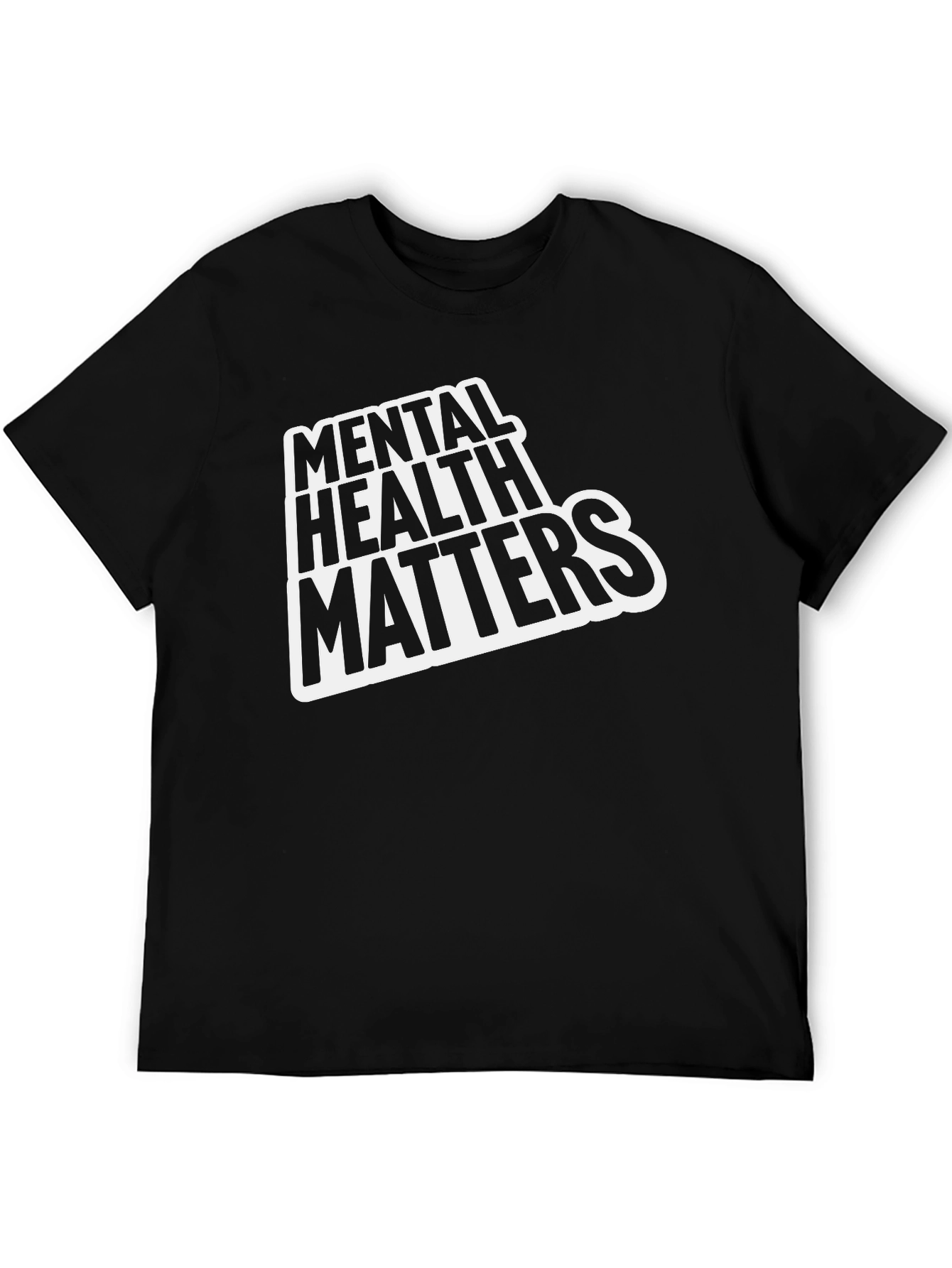 Mental Health Matters T-Shirt - Black Casual Tee
