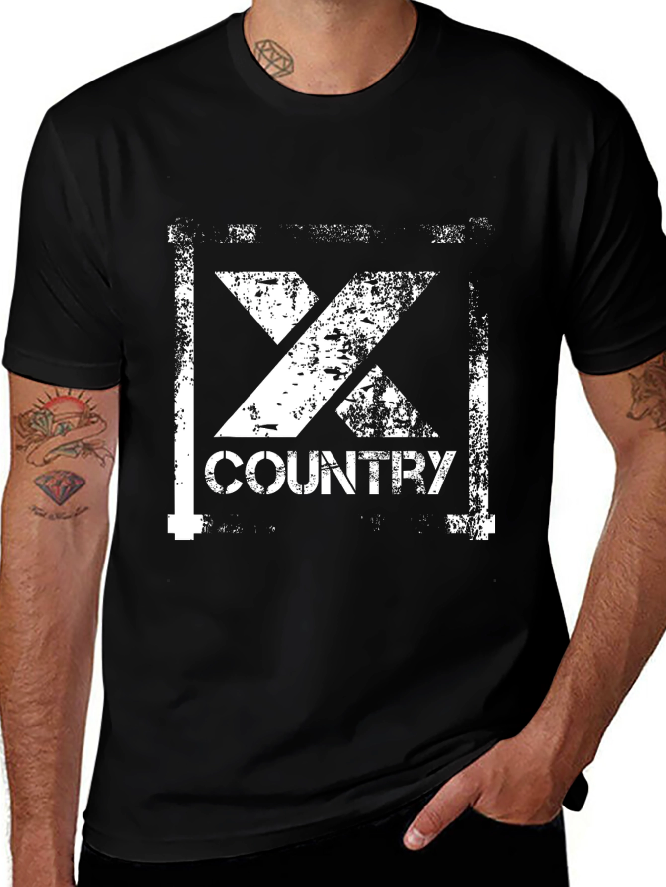 Country Music Black Graphic T-Shirt