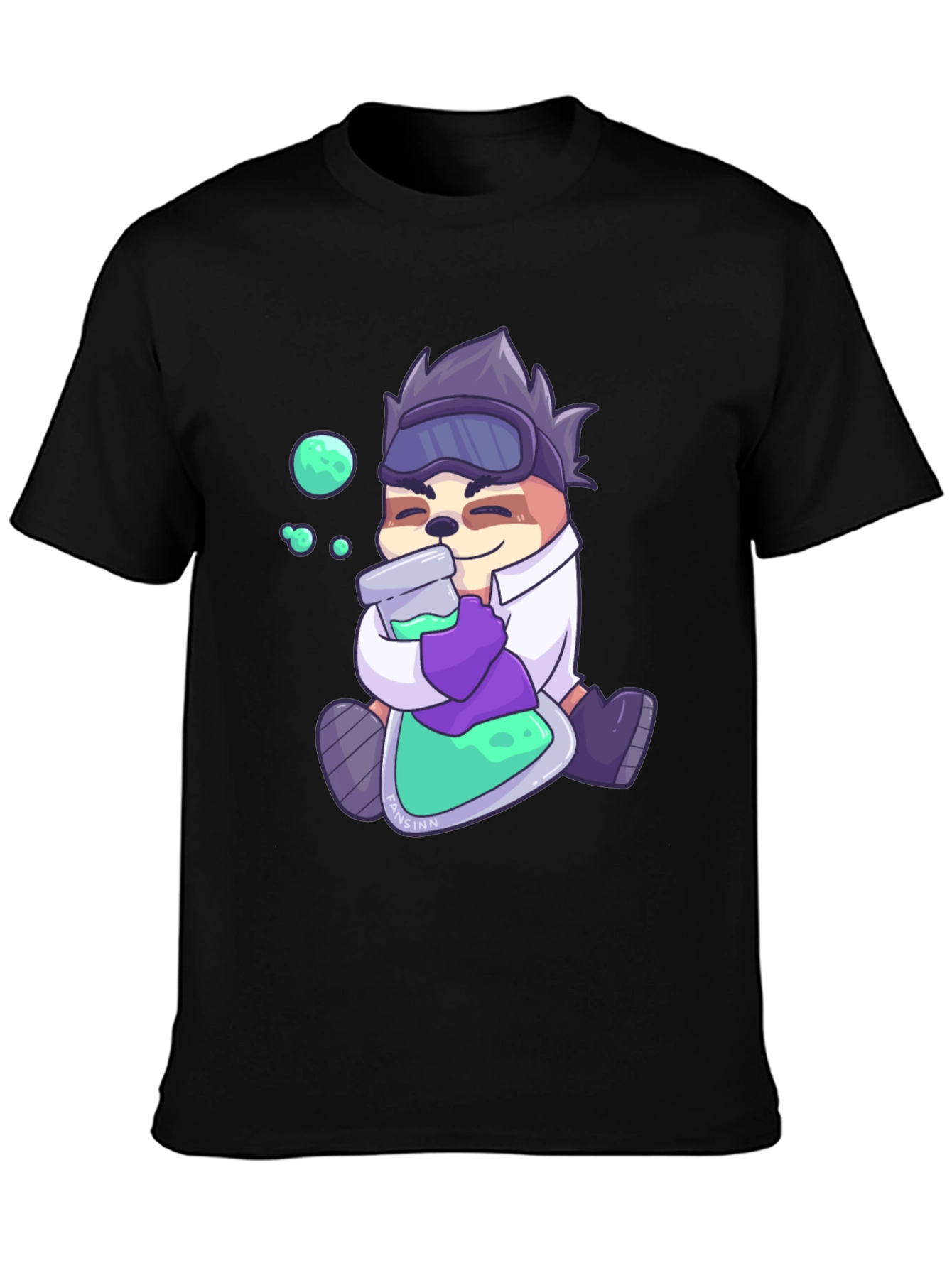 Sloth Scientist Graphic T-Shirt