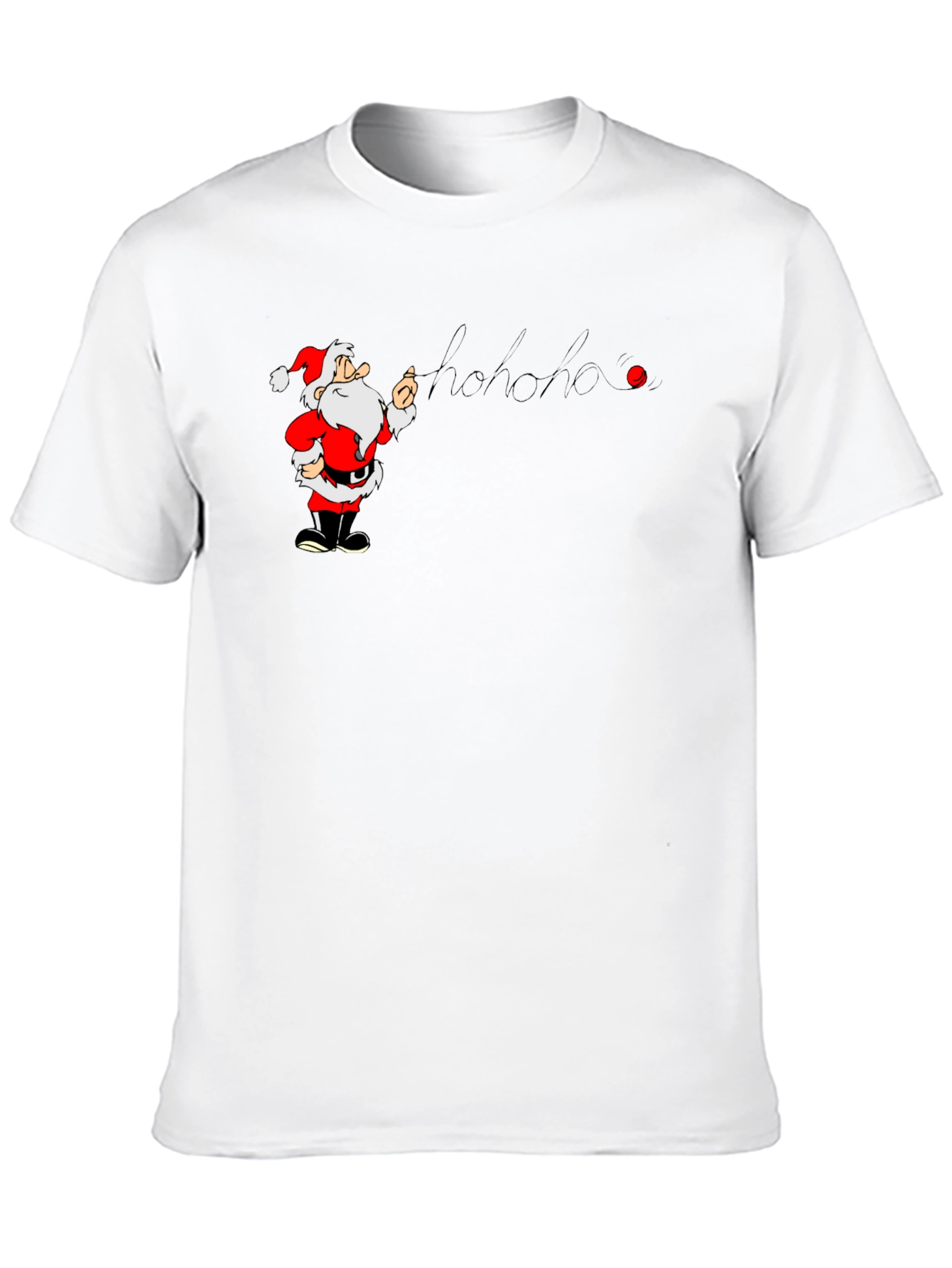 Santa Hohoho Graphic T-Shirt - Holiday Cheer