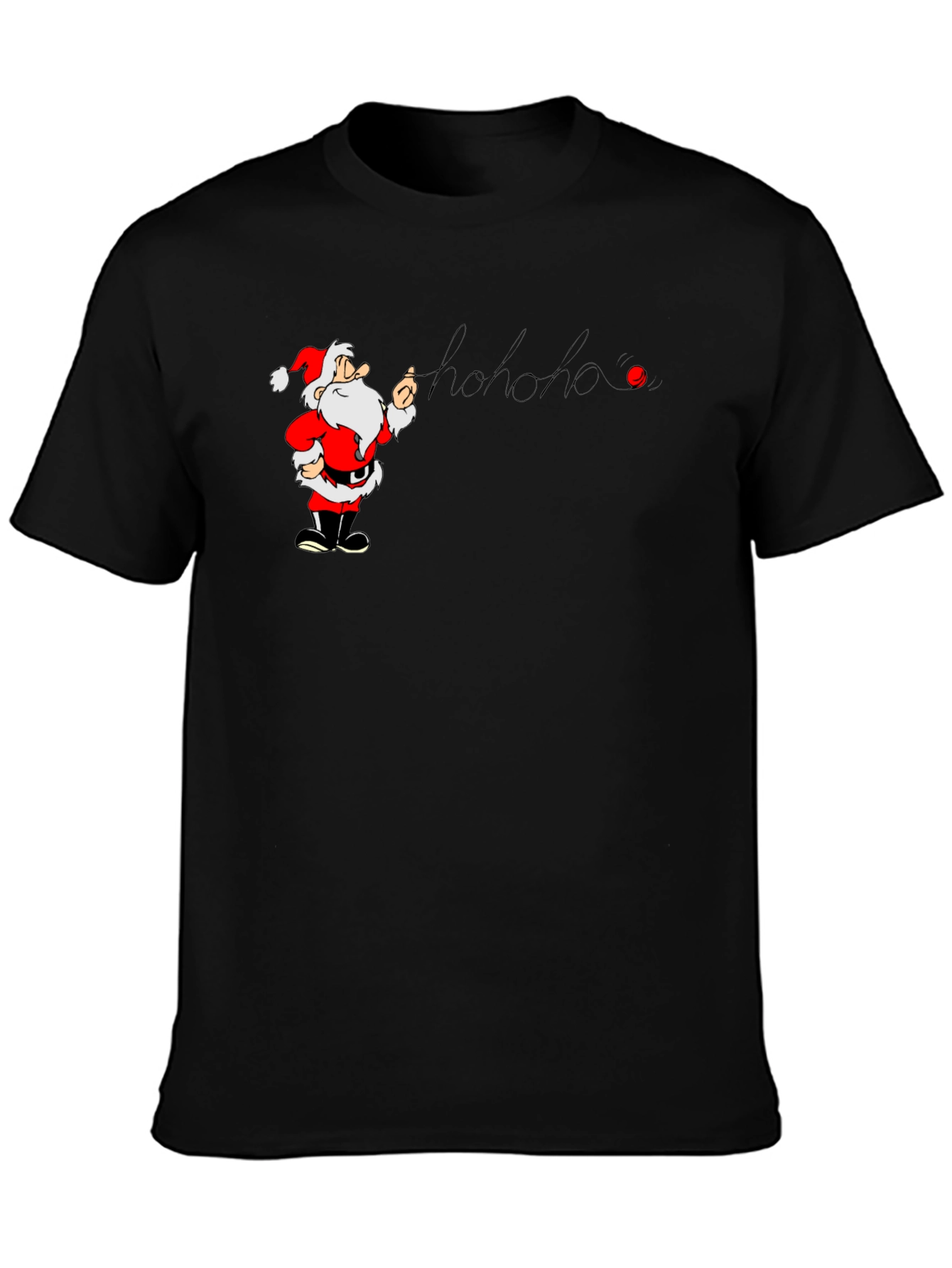 Santa Hohoho Graphic T-Shirt - Holiday Cheer