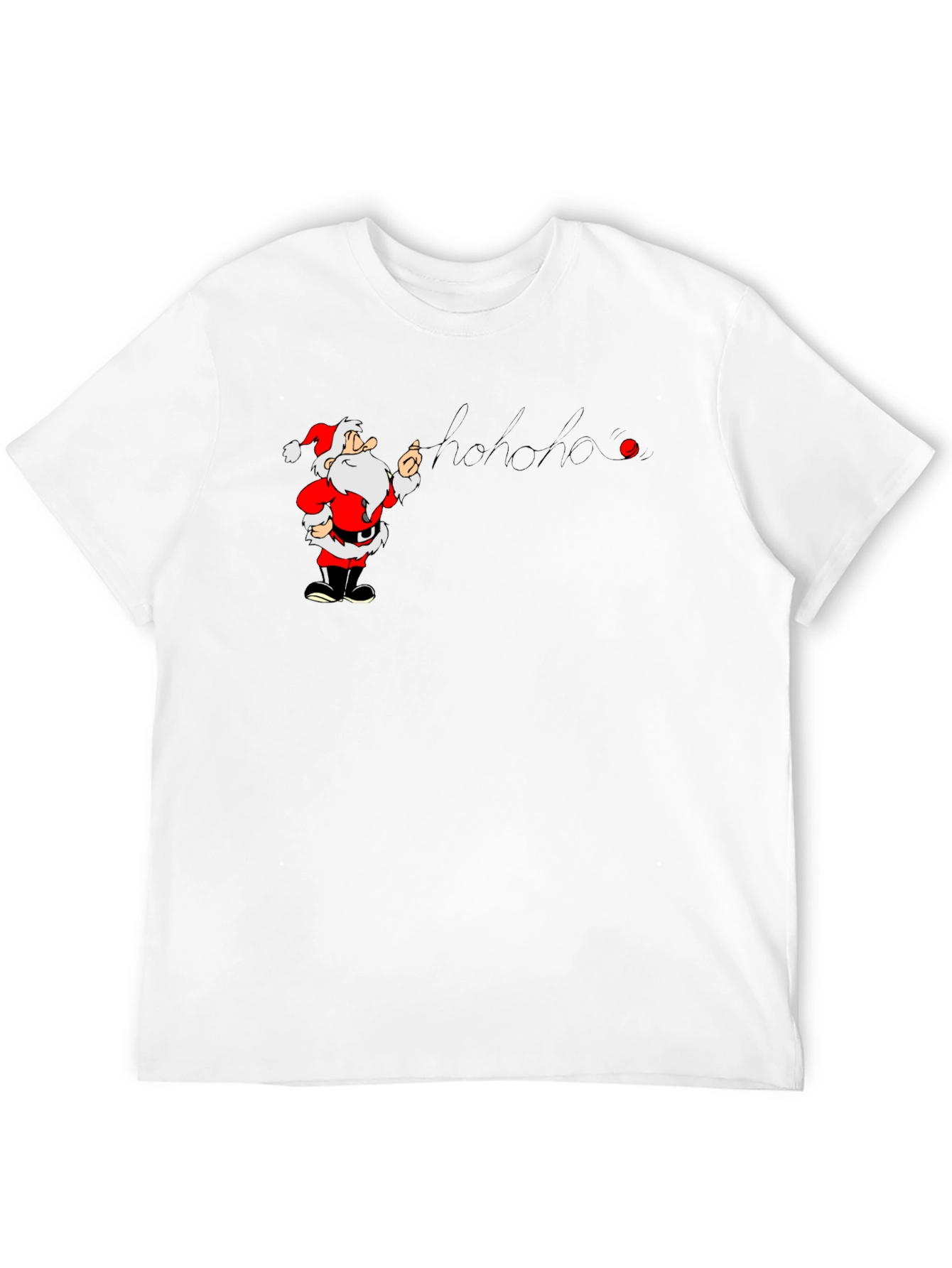 Santa Hohoho Graphic T-Shirt - Holiday Cheer