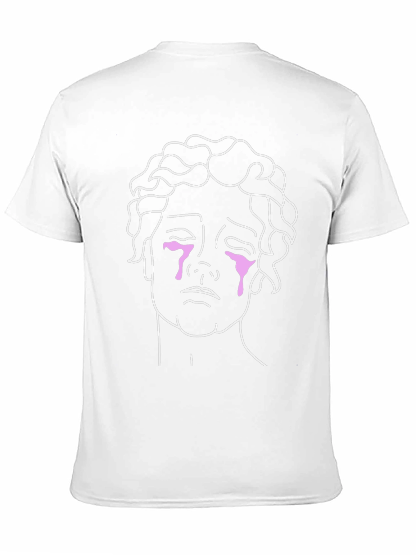 Crying Statue Graphic Tee - Black