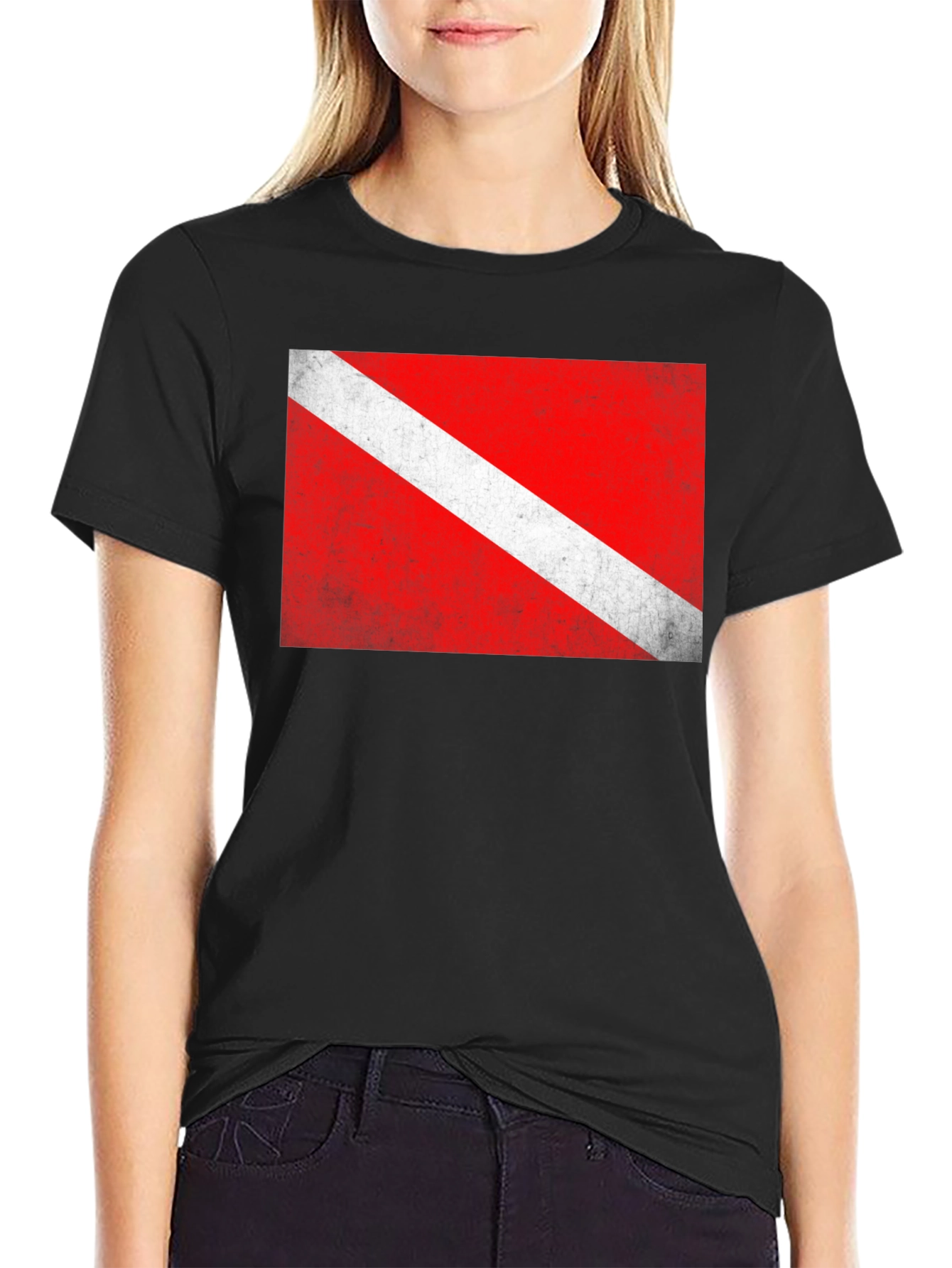 Diver Down Flag Graphic T-Shirt - Scuba Diving Tee