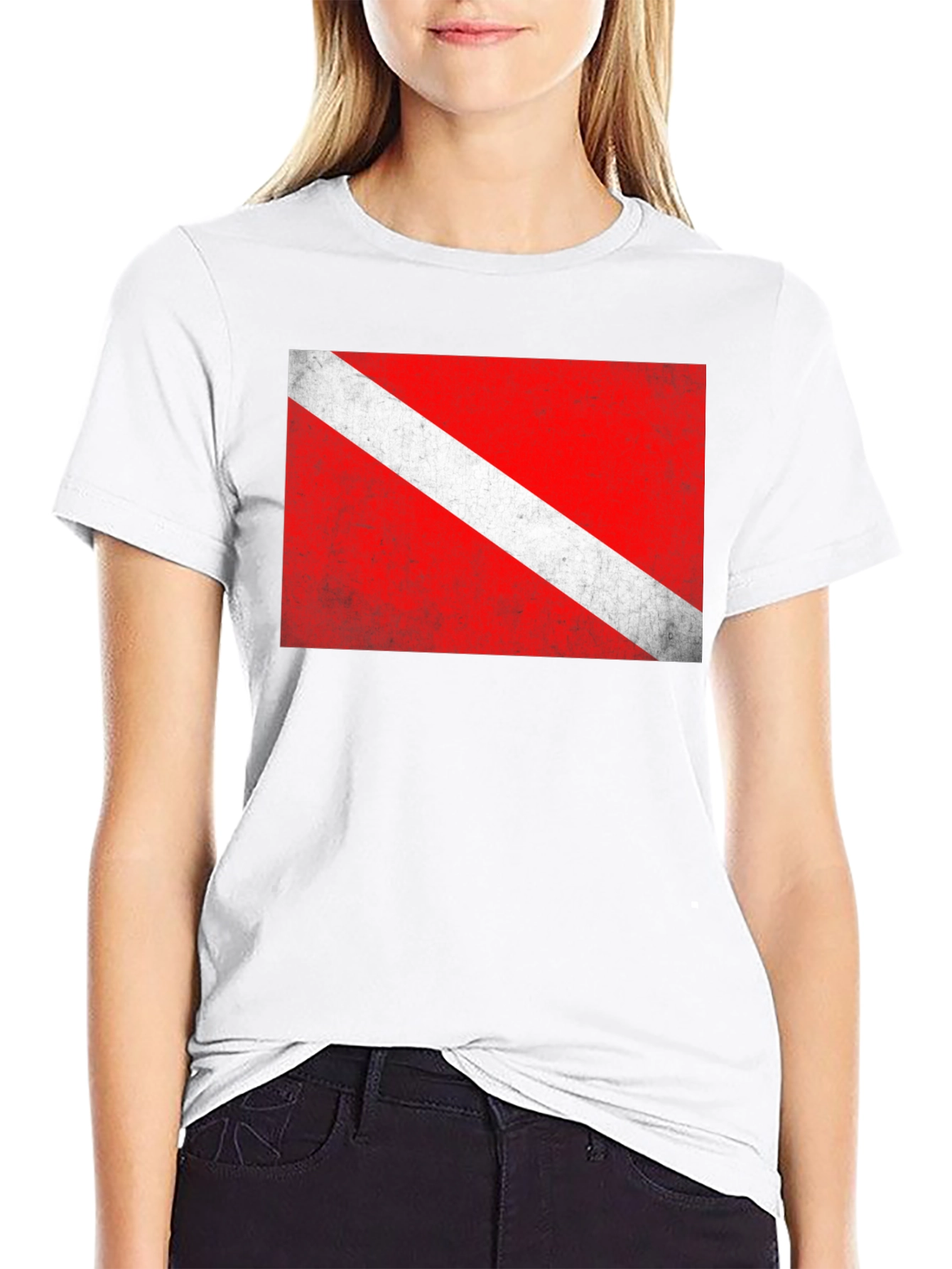 Diver Down Flag Graphic T-Shirt - Scuba Diving Tee