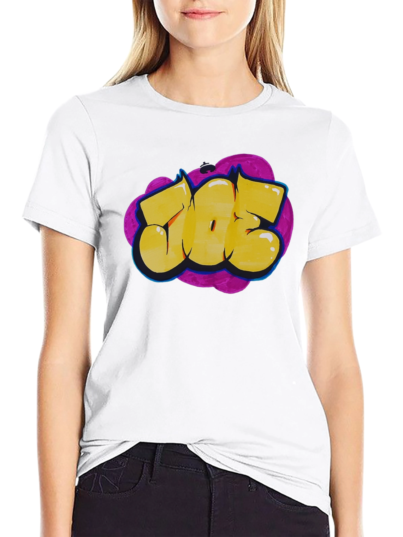Graffiti Style Graphic Tee - Bold Statement T-Shirt