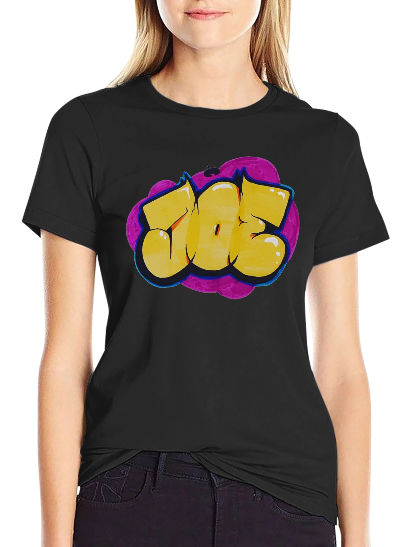 Graffiti Style Graphic Tee - Bold Statement T-Shirt