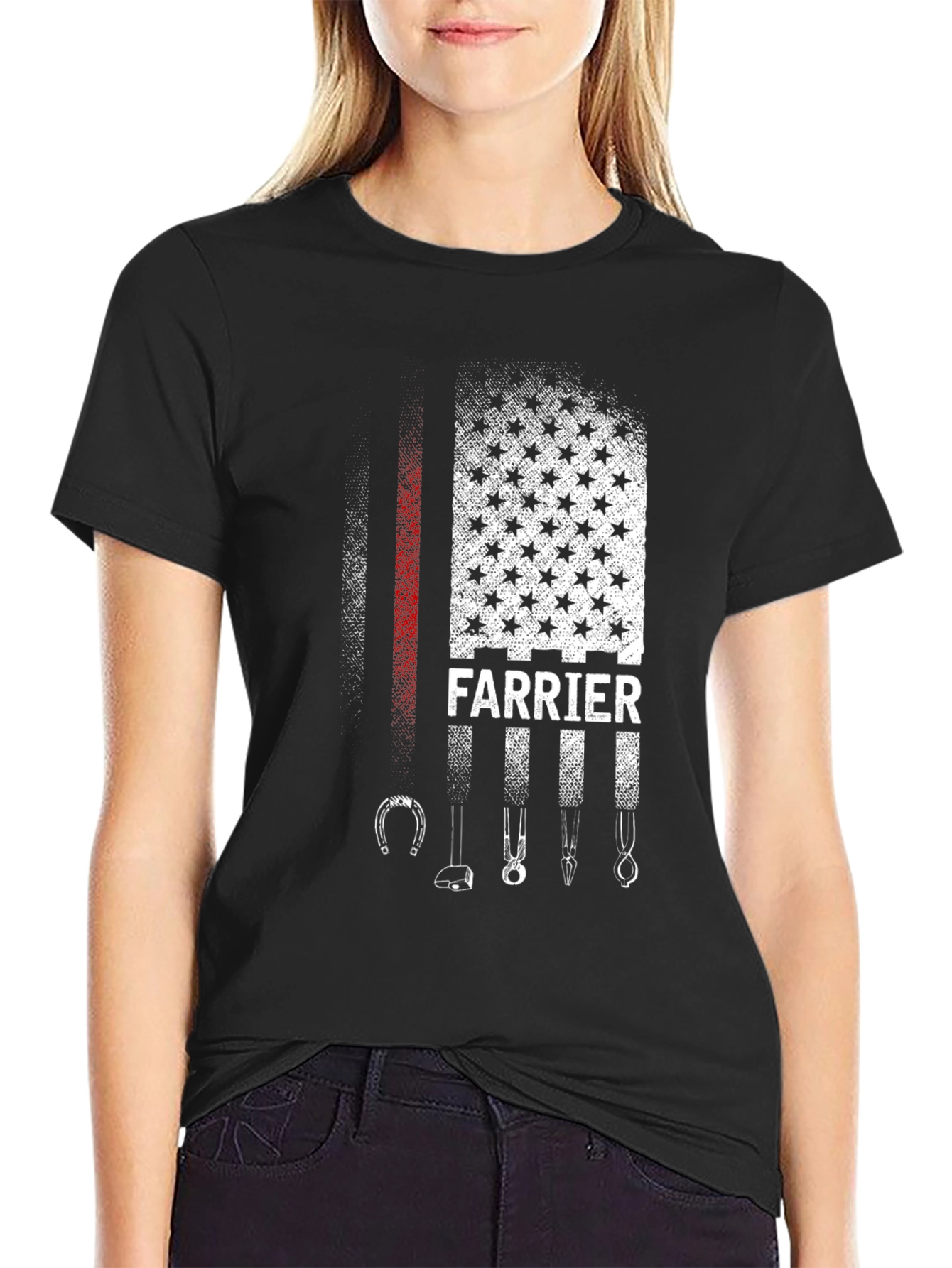 Farrier American Flag Graphic T-Shirt