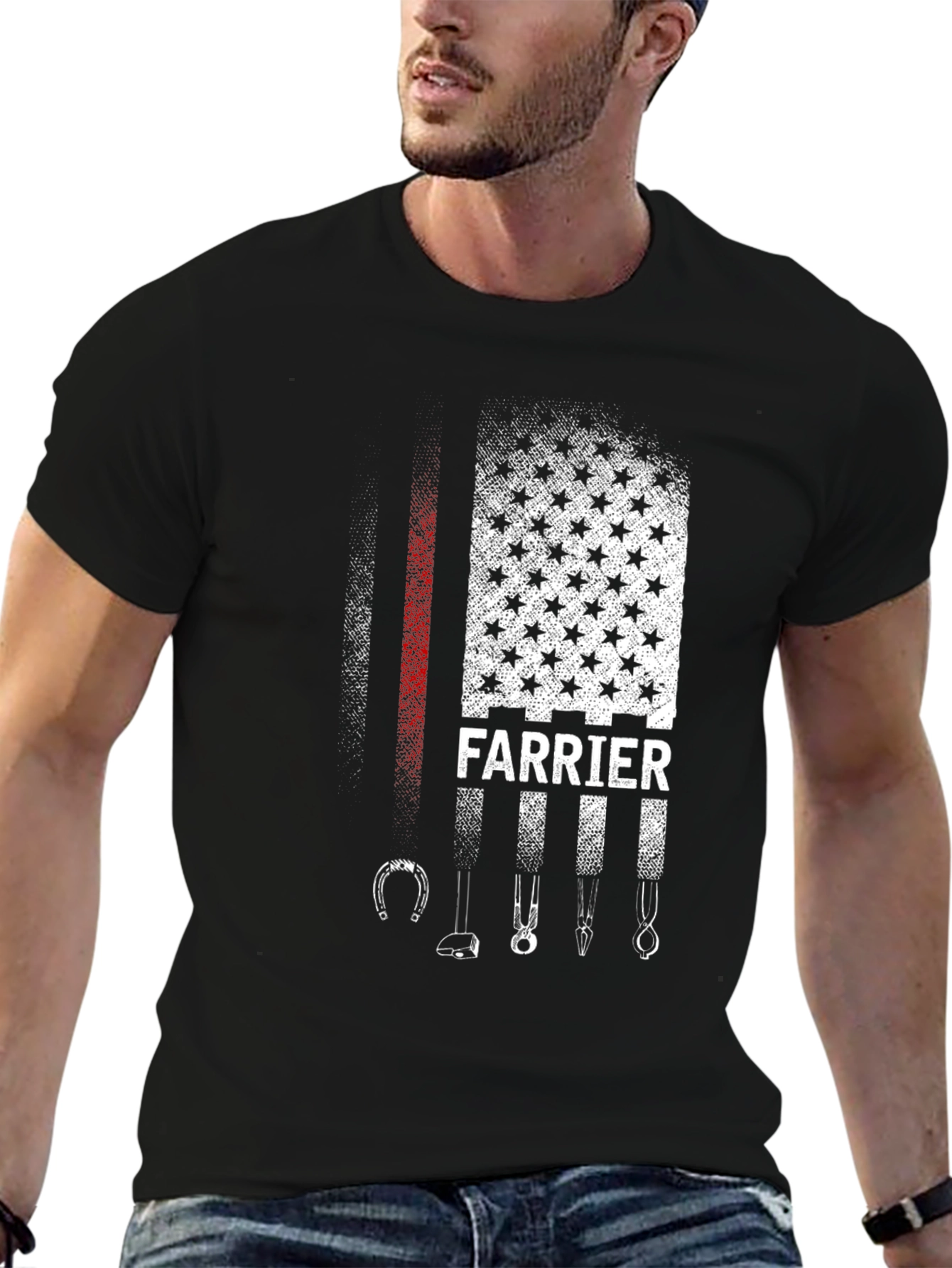 Farrier American Flag Graphic T-Shirt