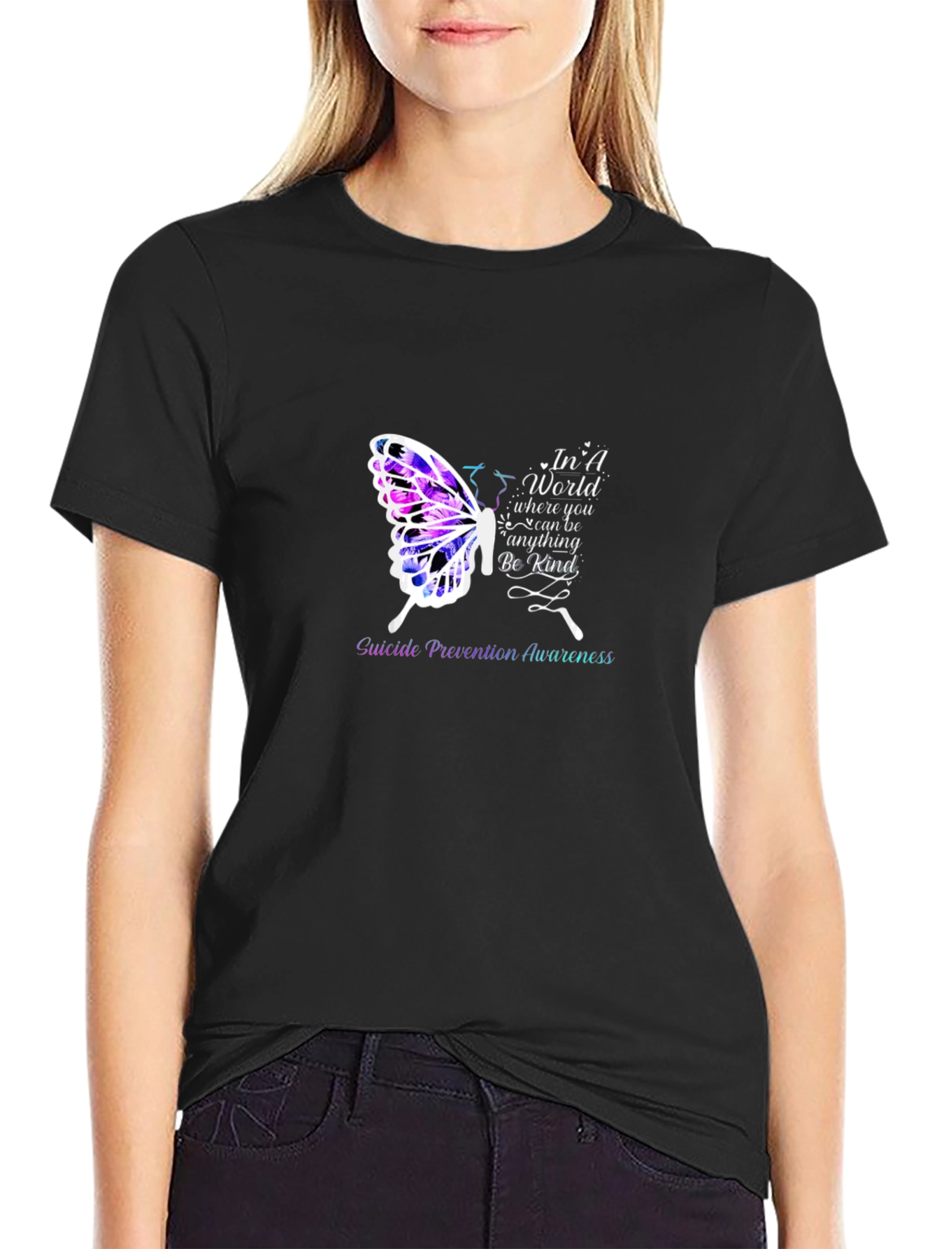 Suicide Prevention Butterfly Graphic Tee