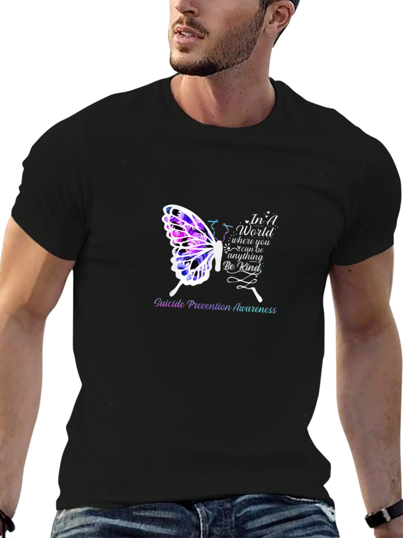 Suicide Prevention Butterfly Graphic Tee