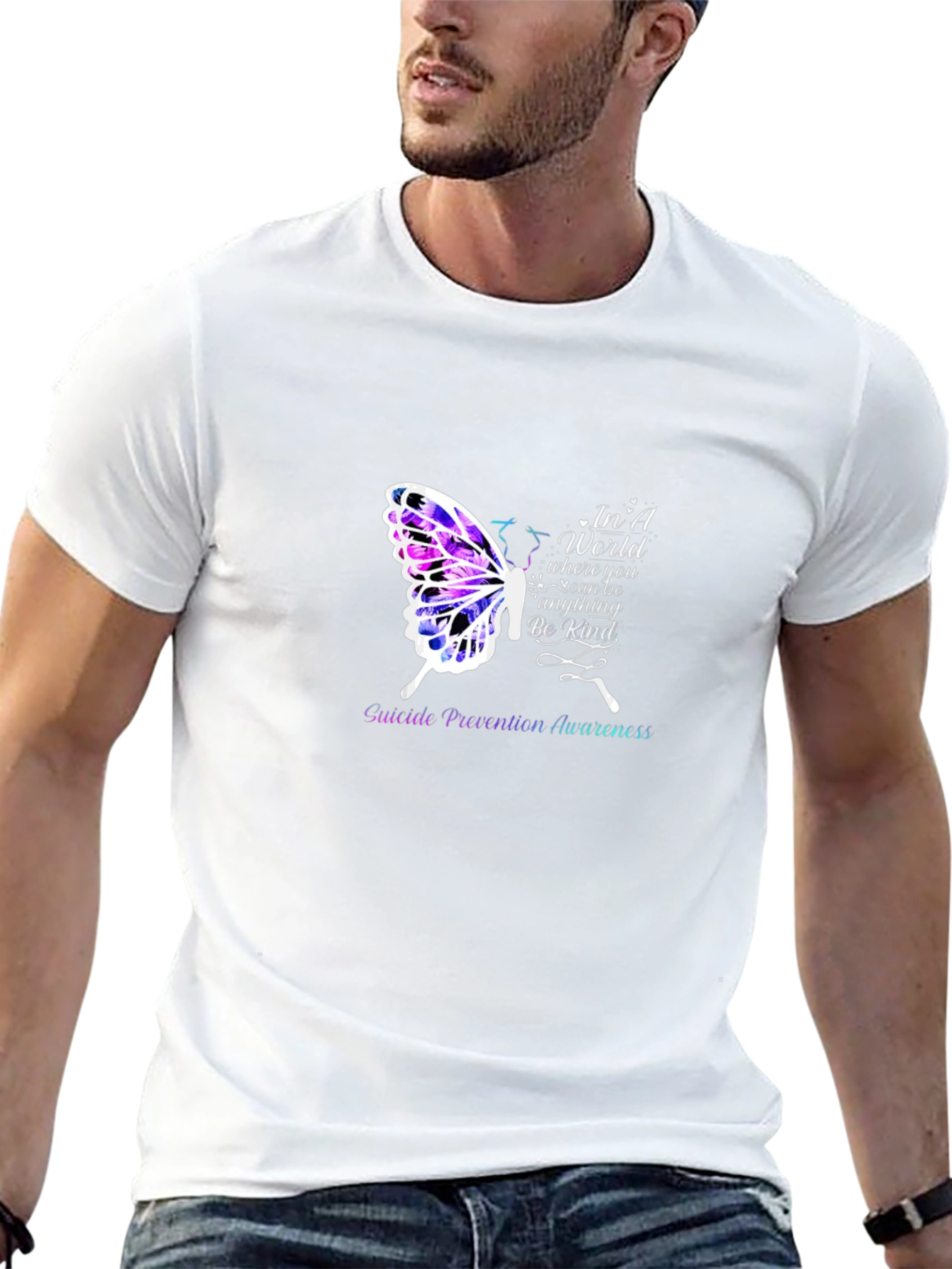 Suicide Prevention Butterfly Graphic Tee