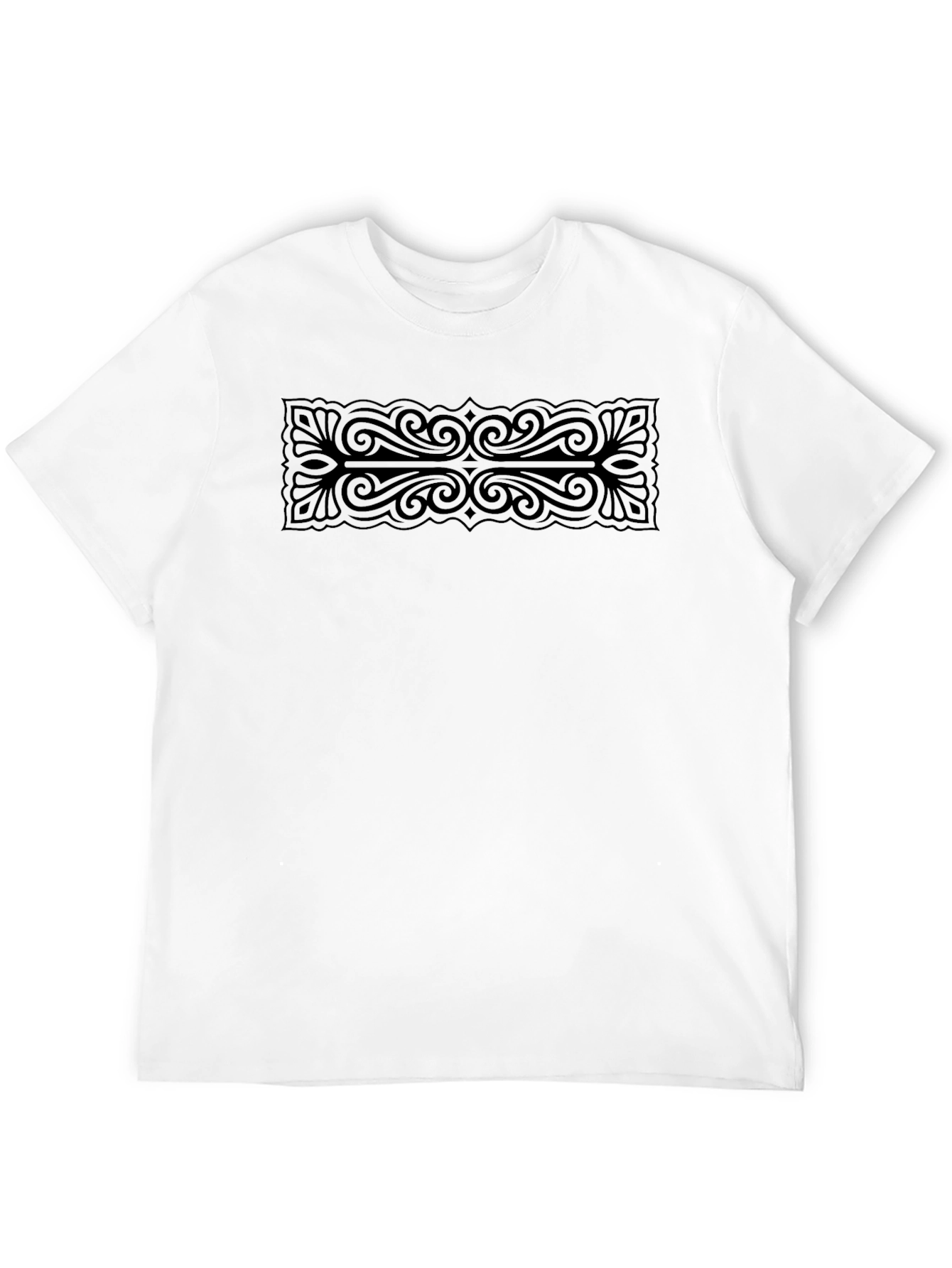 Stylish Graphic Print Mens Black T-Shirt