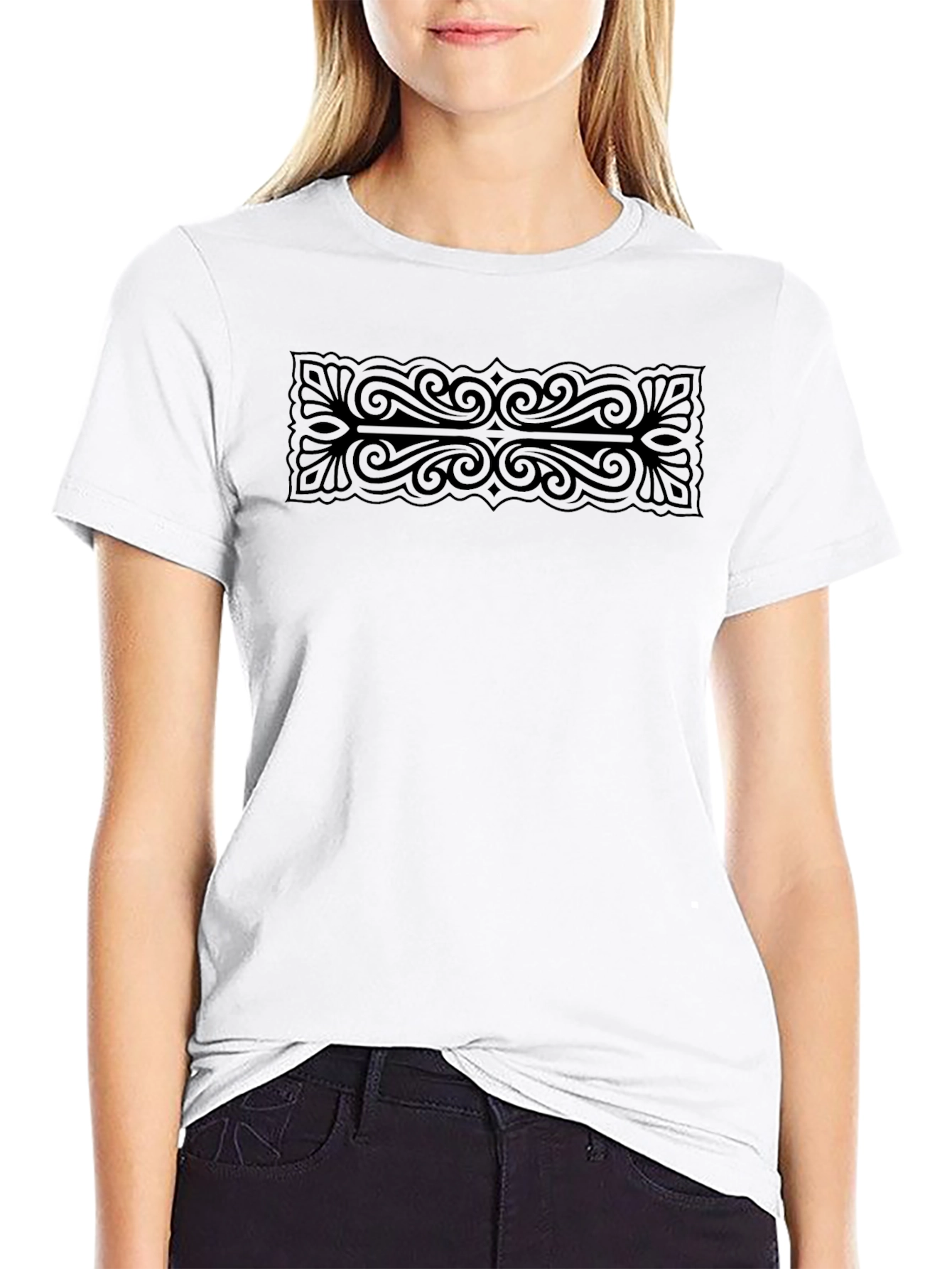 Stylish Graphic Print Mens Black T-Shirt