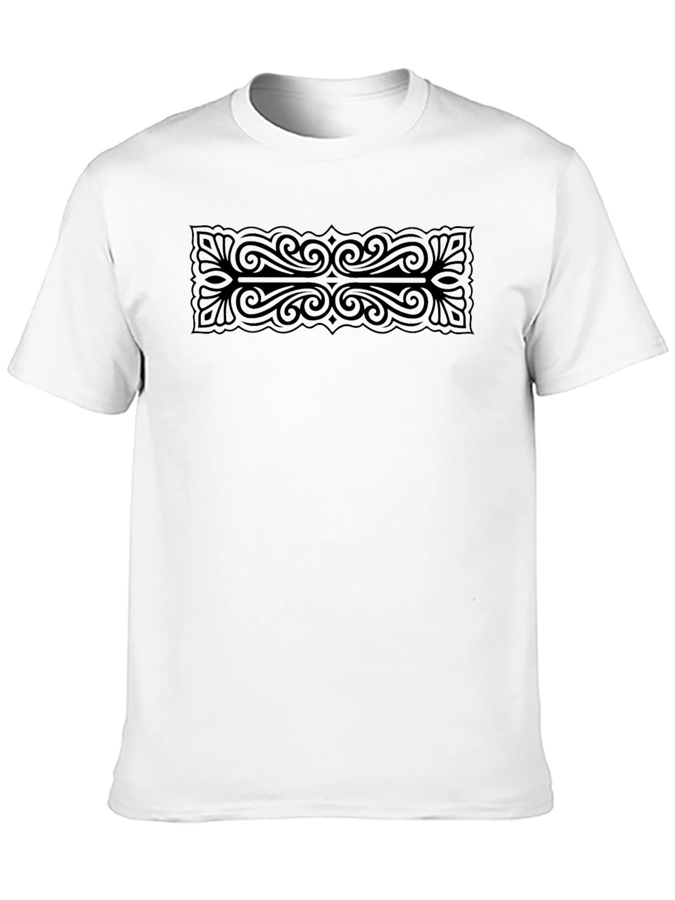 Stylish Graphic Print Mens Black T-Shirt