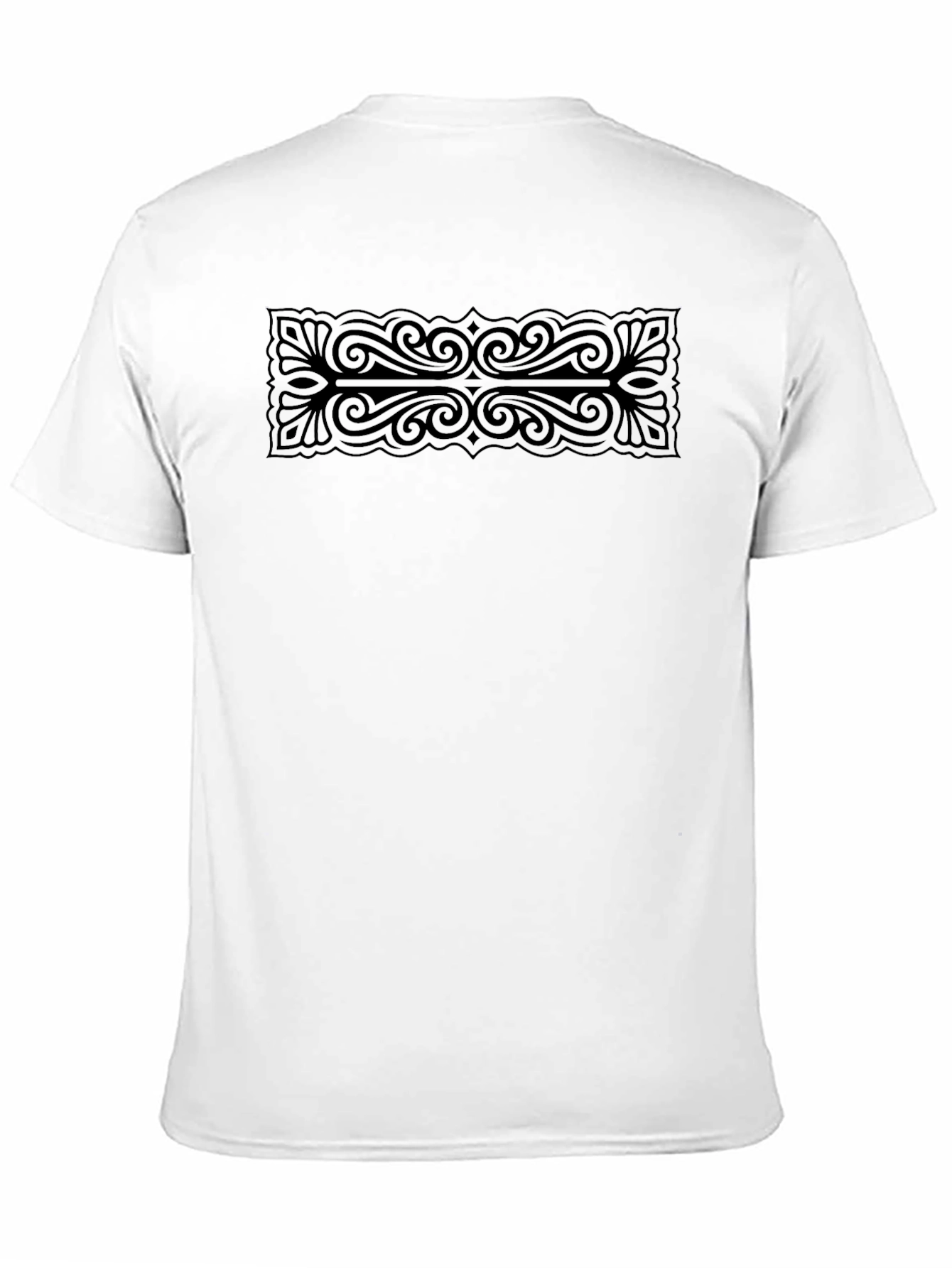 Stylish Graphic Print Mens Black T-Shirt