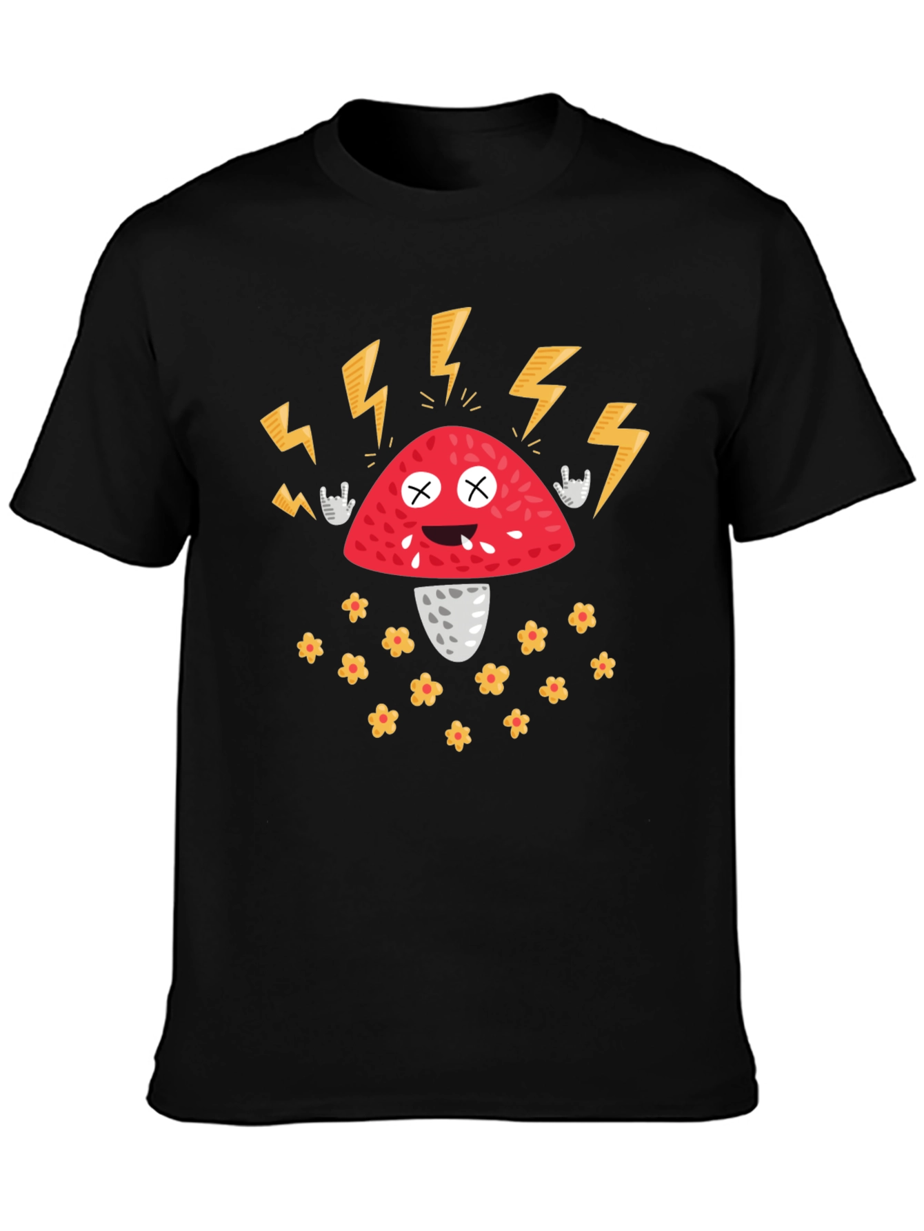 Rock On Mushroom Graphic Tee