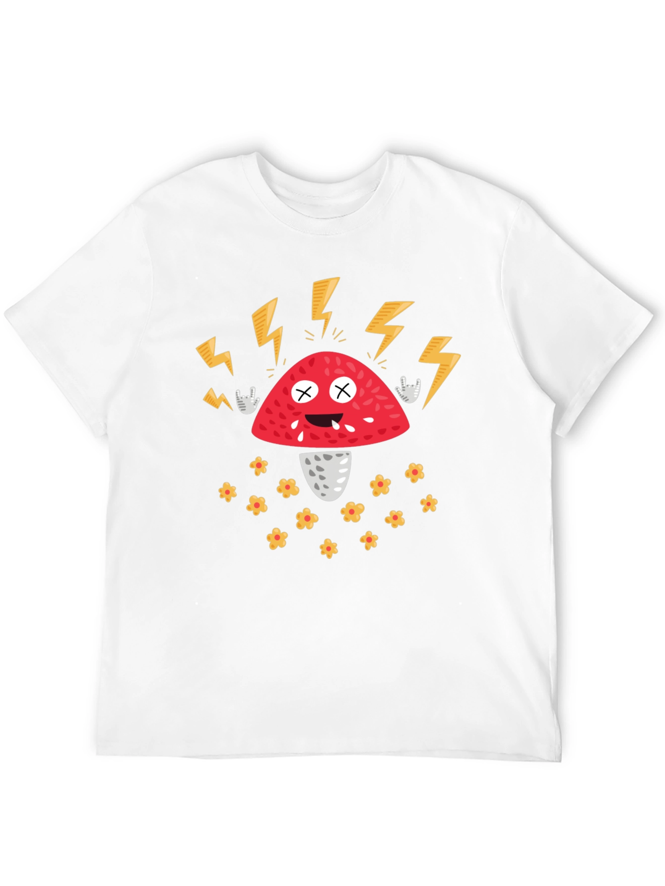 Rock On Mushroom Graphic Tee