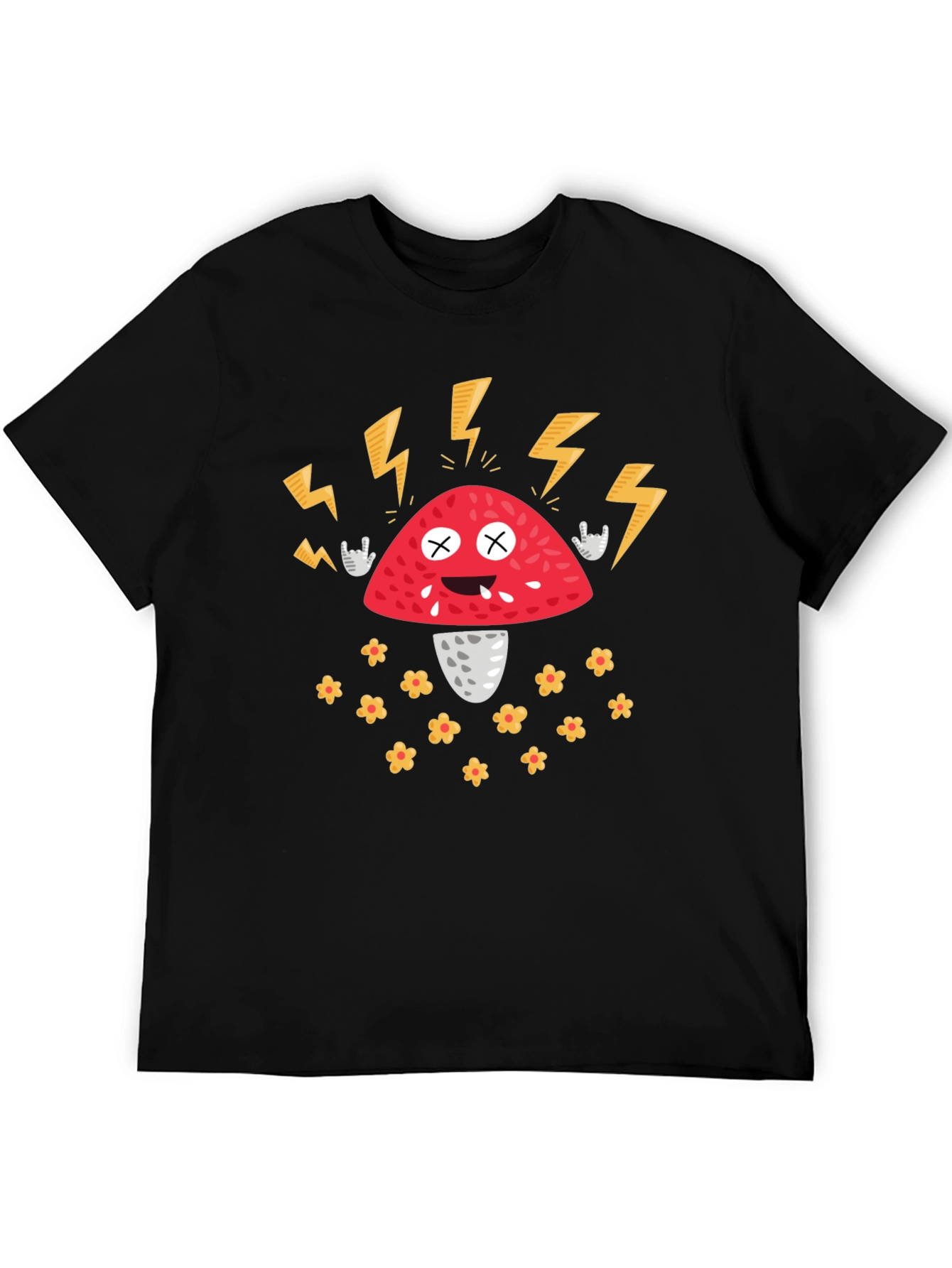 Rock On Mushroom Graphic Tee