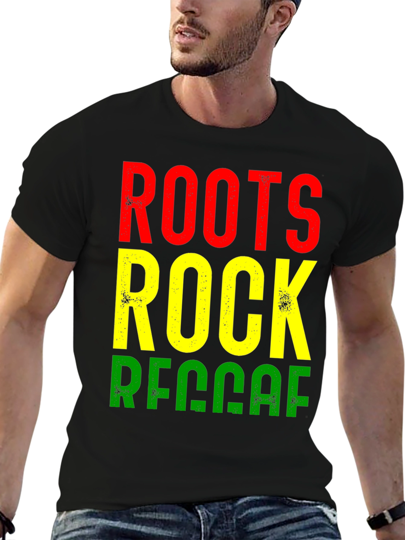 Roots Rock Reggae Black T-Shirt