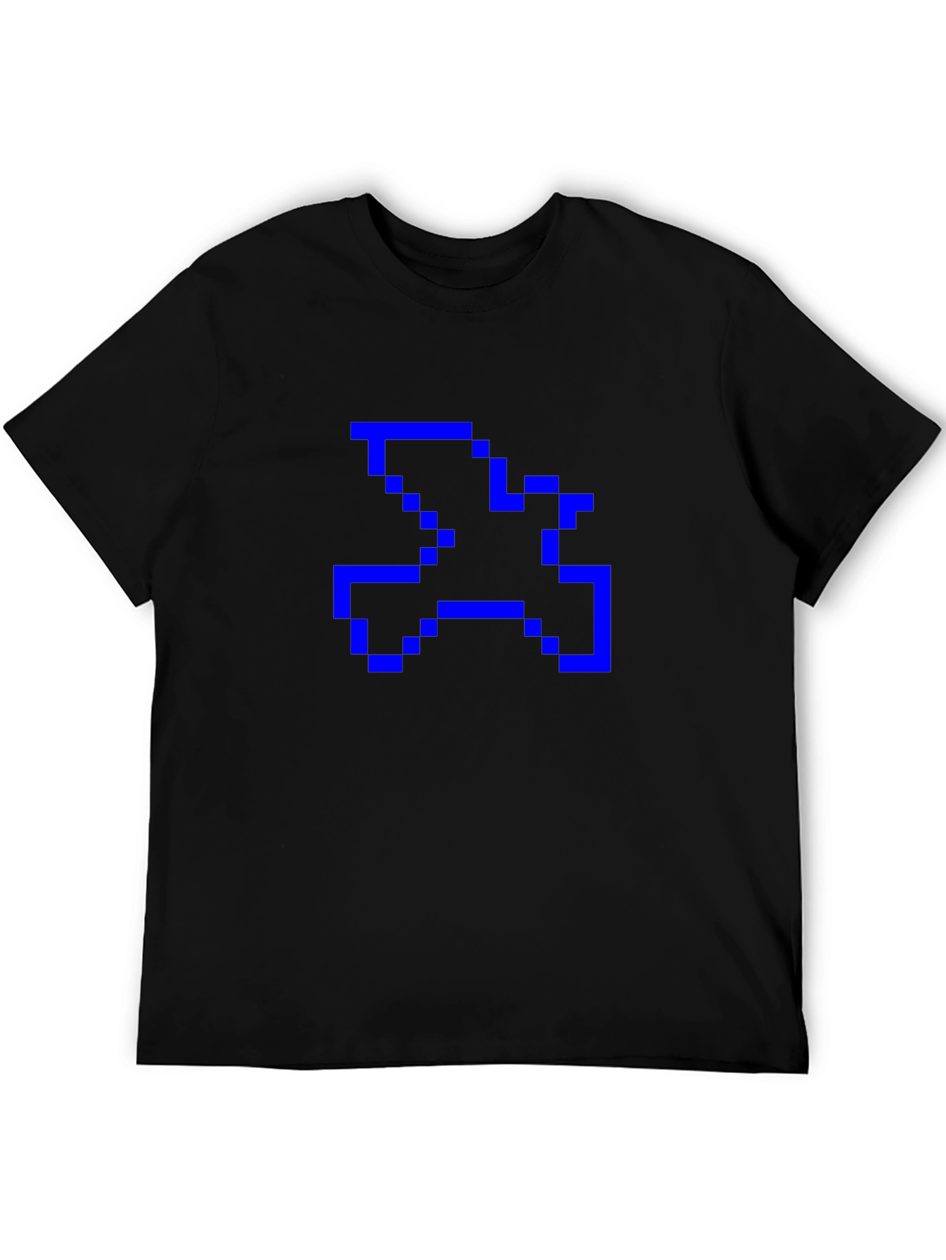 Pixel Art Dove Graphic Tee - Black T-Shirt