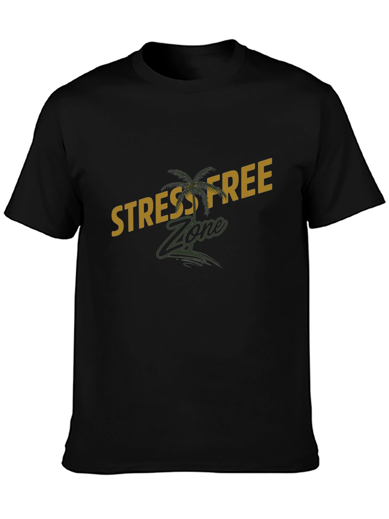 Stress-Free Zone Graphic Tee - Black