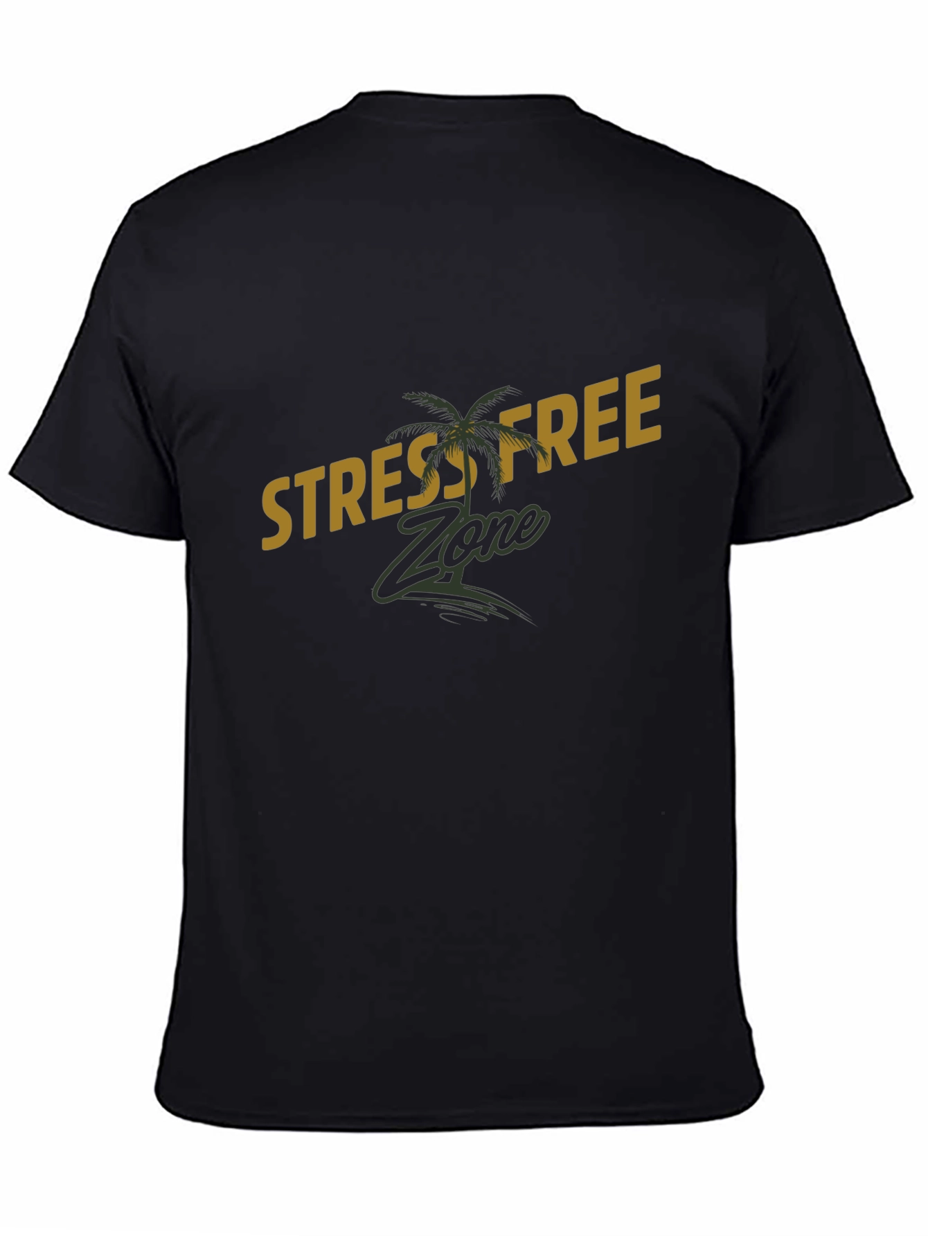 Stress-Free Zone Graphic Tee - Black