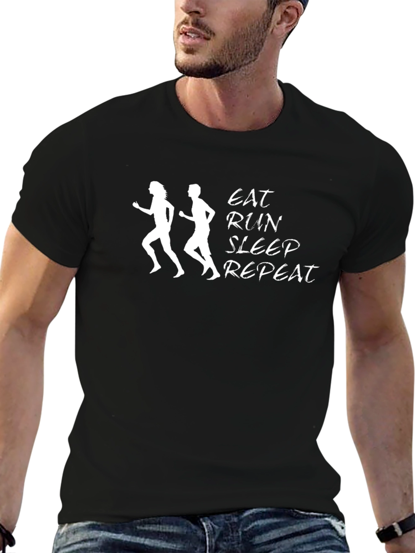 Eat Run Sleep Repeat T-Shirt - Running Lifestyle Tee