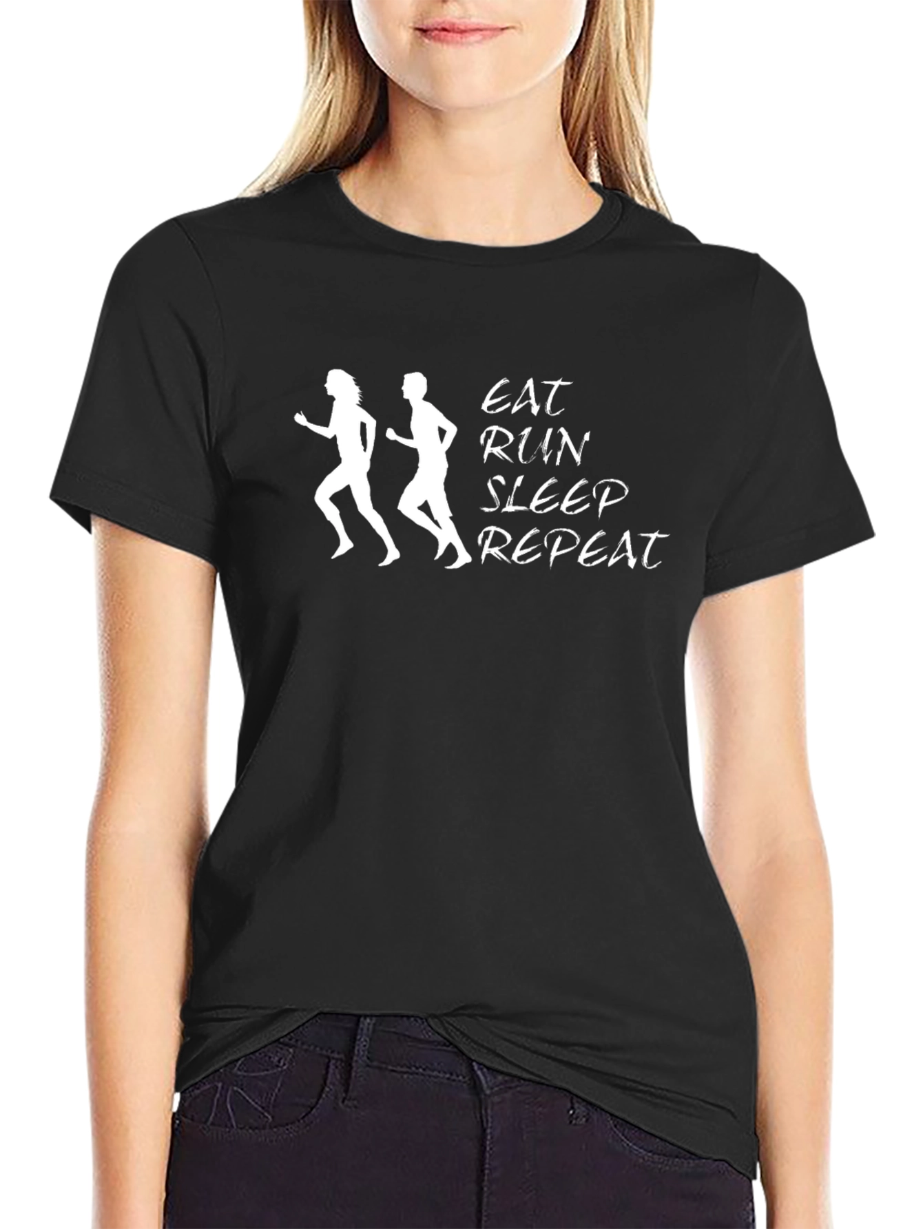Eat Run Sleep Repeat T-Shirt - Running Lifestyle Tee