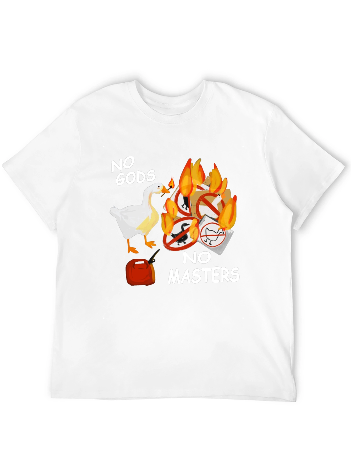 No Gods No Masters Goose T-Shirt