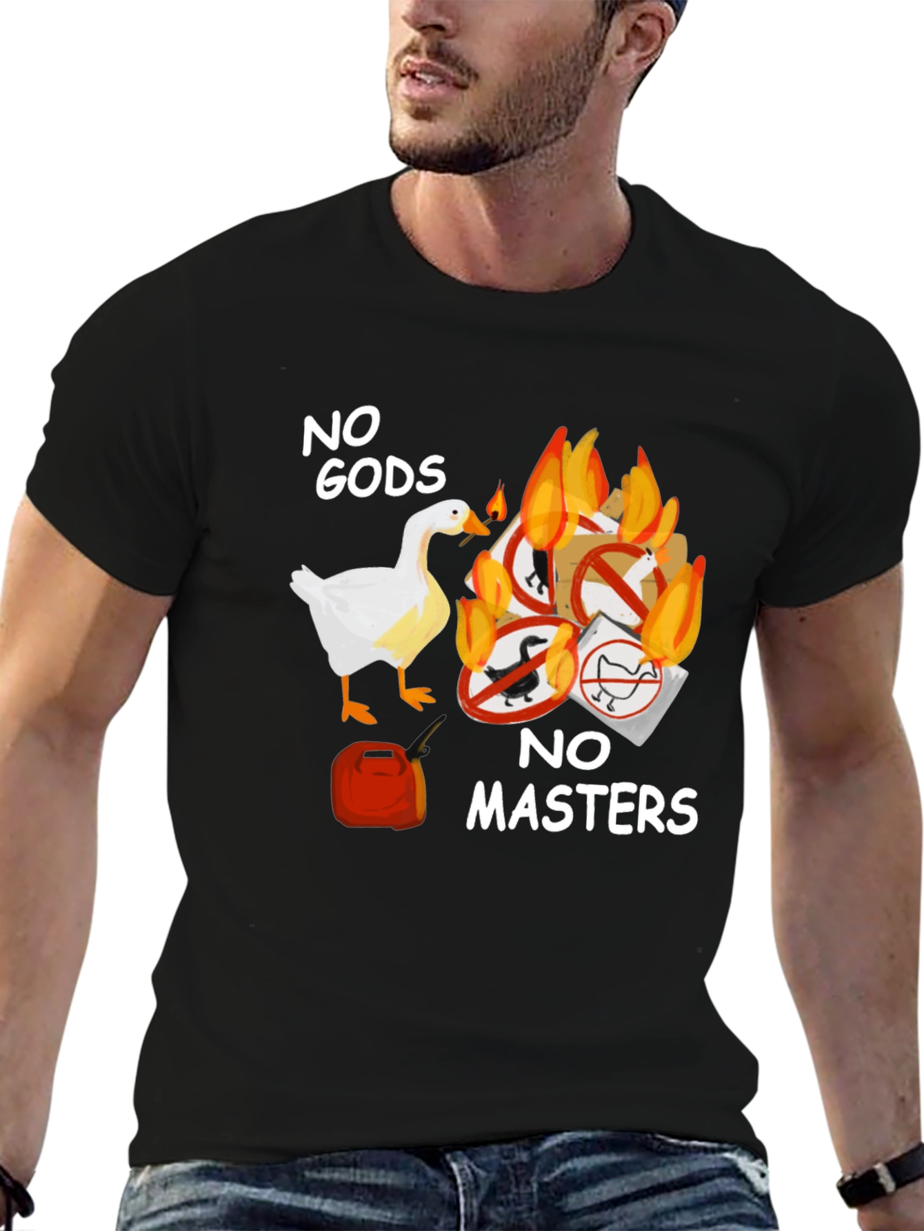 No Gods No Masters Goose T-Shirt