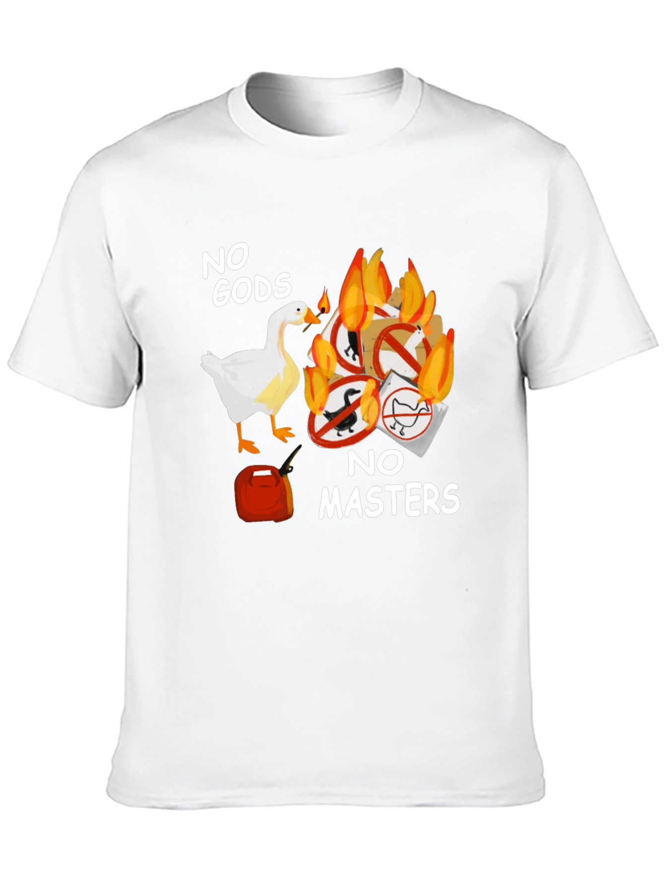 No Gods No Masters Goose T-Shirt