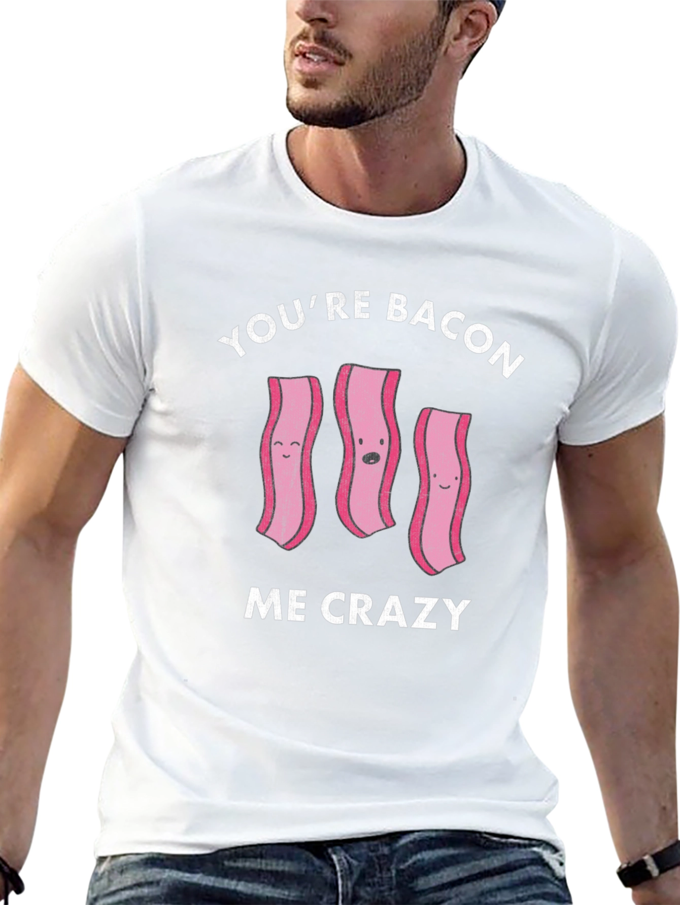 Bacon Me Crazy Black T-Shirt