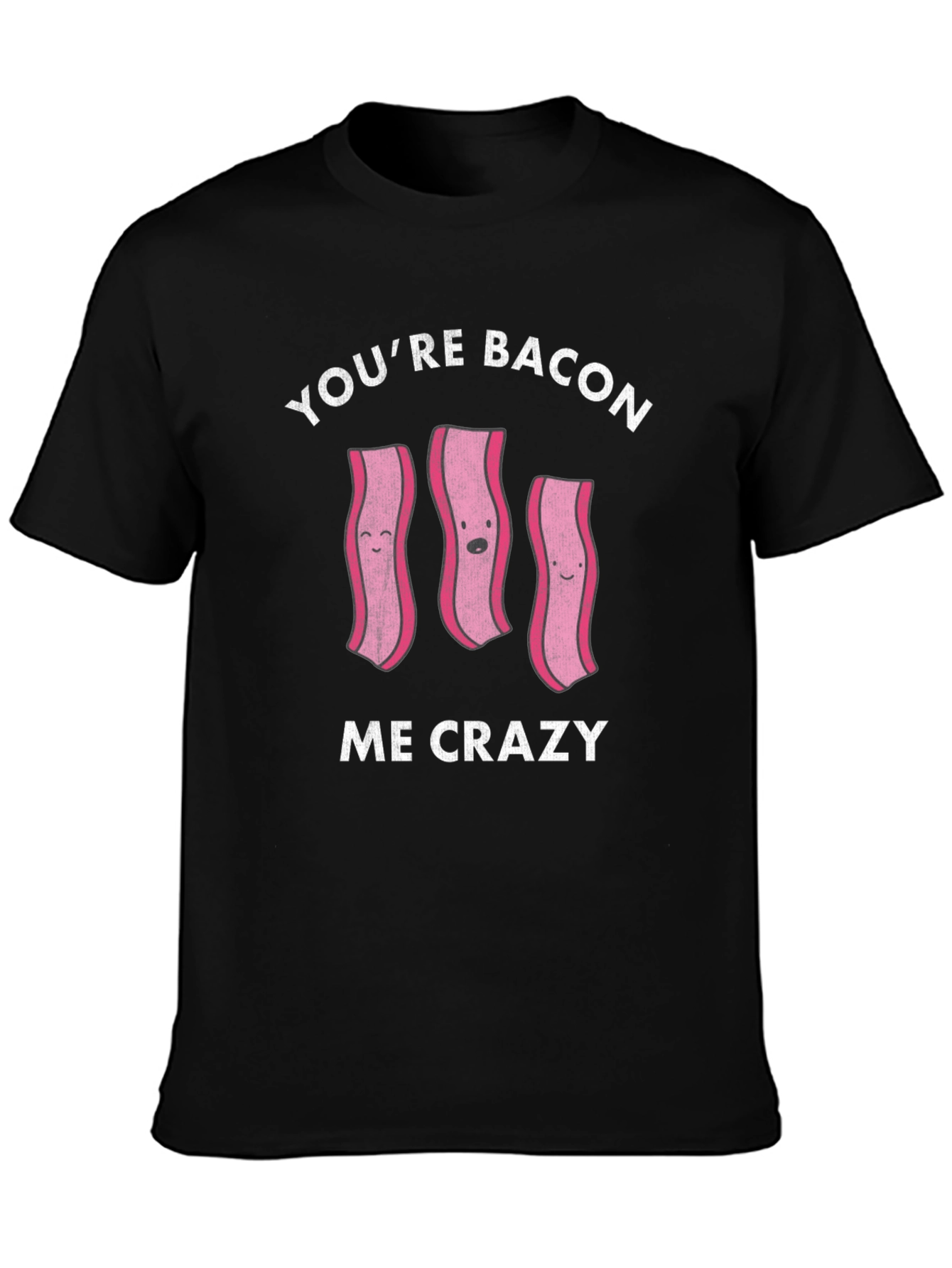 Bacon Me Crazy Black T-Shirt