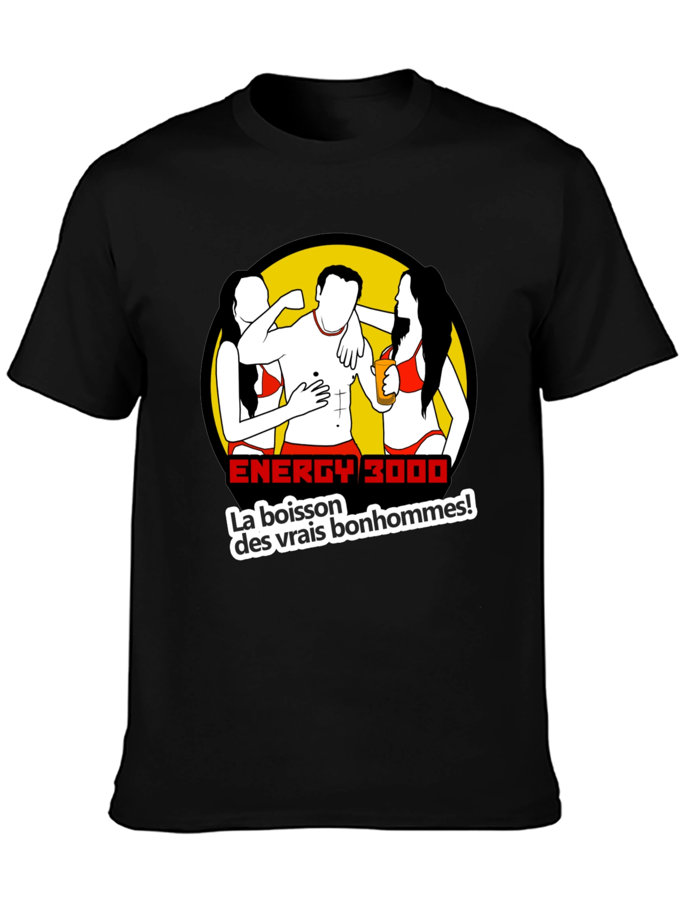 Energy 3000 Graphic T-Shirt - Mens Black Tee