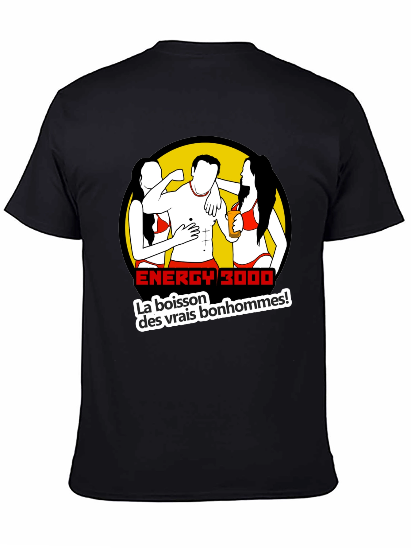 Energy 3000 Graphic T-Shirt - Mens Black Tee