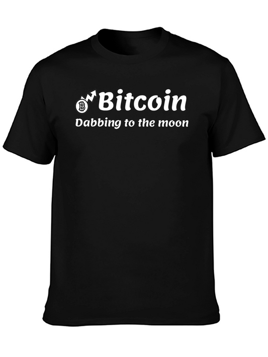 Bitcoin Dabbing to the Moon T-Shirt - Crypto HODL Tee