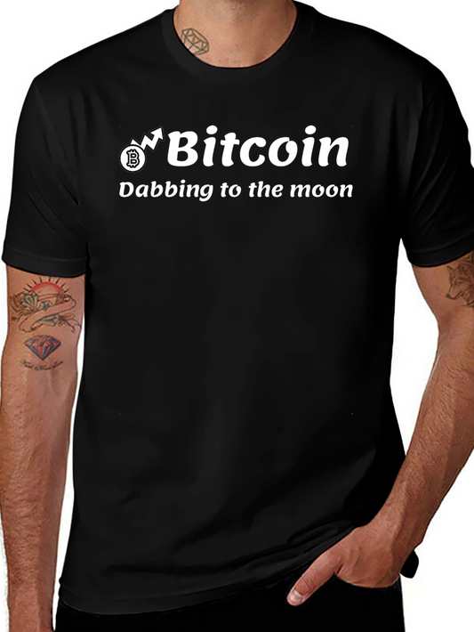 Bitcoin Dabbing to the Moon T-Shirt - Crypto HODL Tee