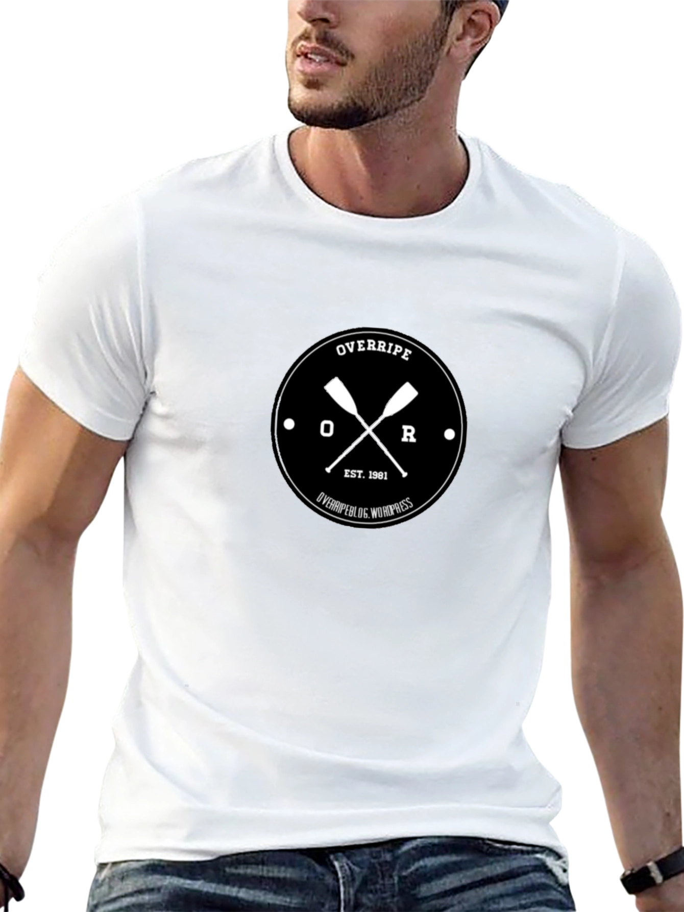 Overripe Graphic T-Shirt - Black Crew Neck Tee