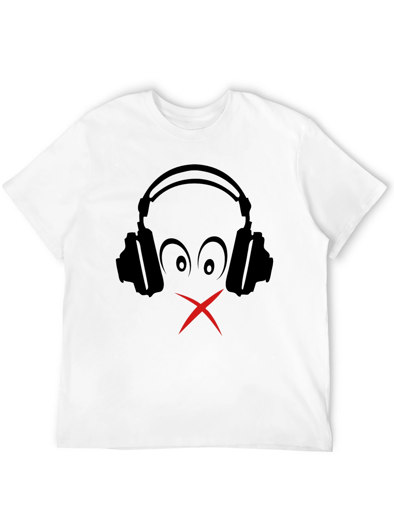 Silent Beats Tee: Headphones Graphic T-Shirt