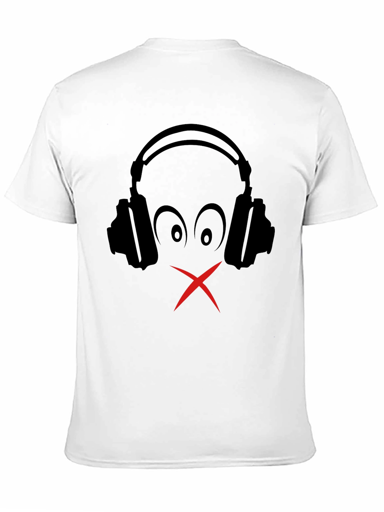 Silent Beats Tee: Headphones Graphic T-Shirt